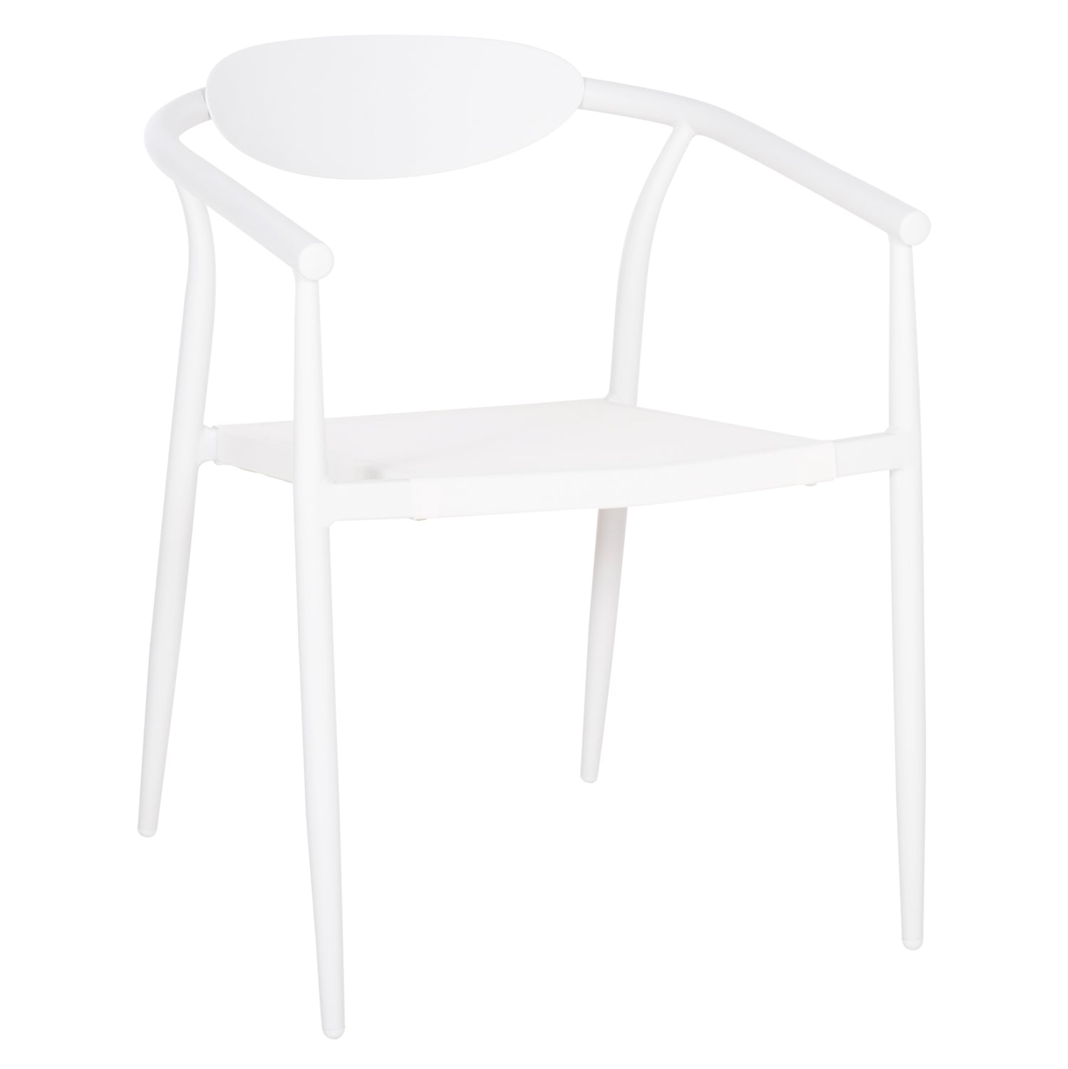 Кресло Шерли бял цвят 56x61x74,5 алуминий