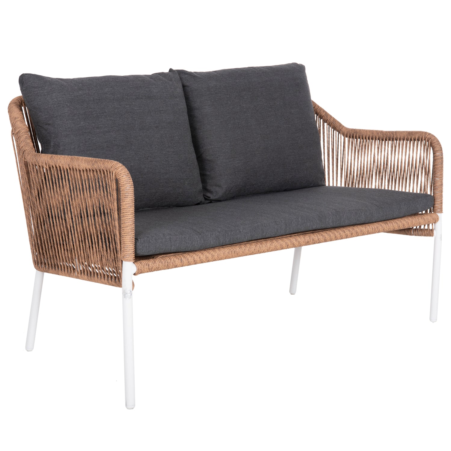 Диван бафинцвят натурал-бял