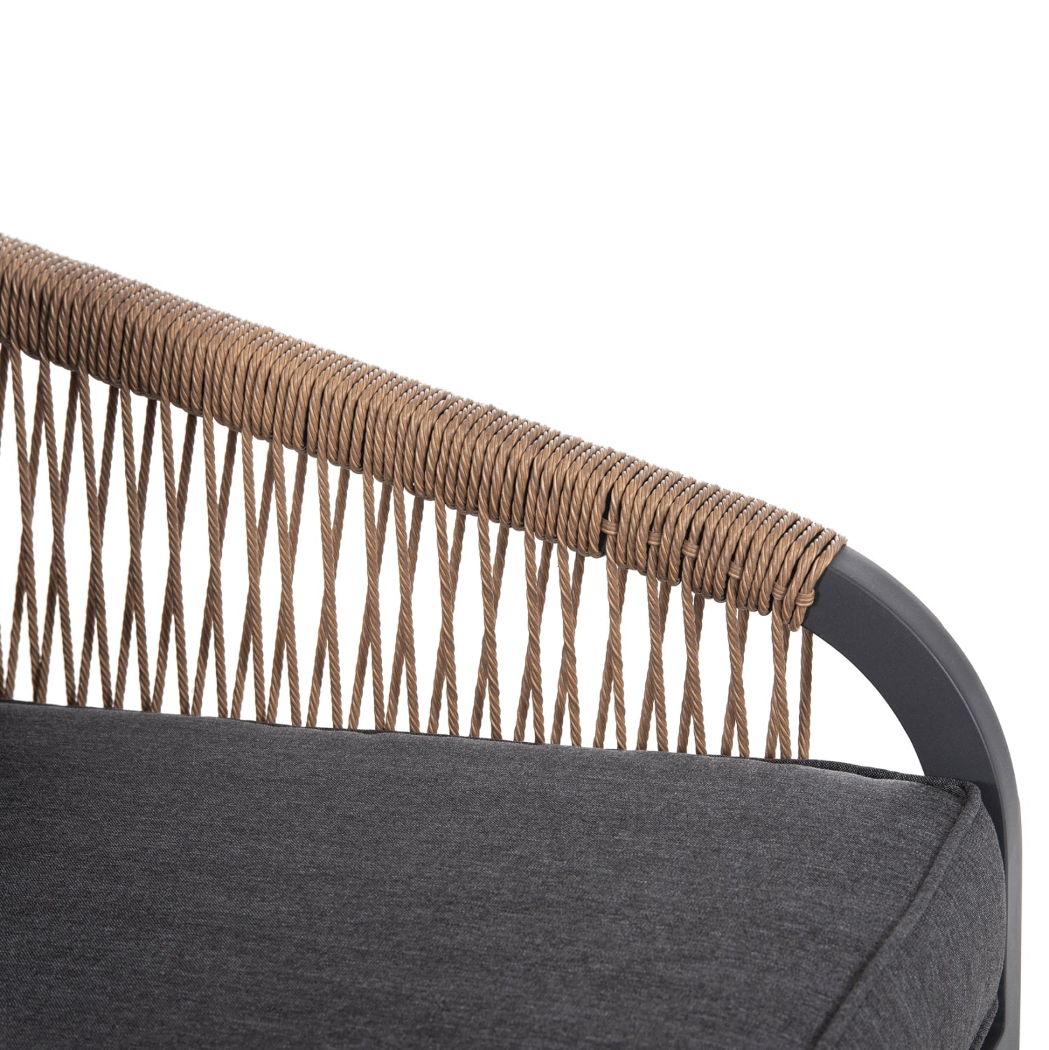 Градински комплект  4 бр MAERLY бежов-антрацит цвят с маса 109x56.5x41