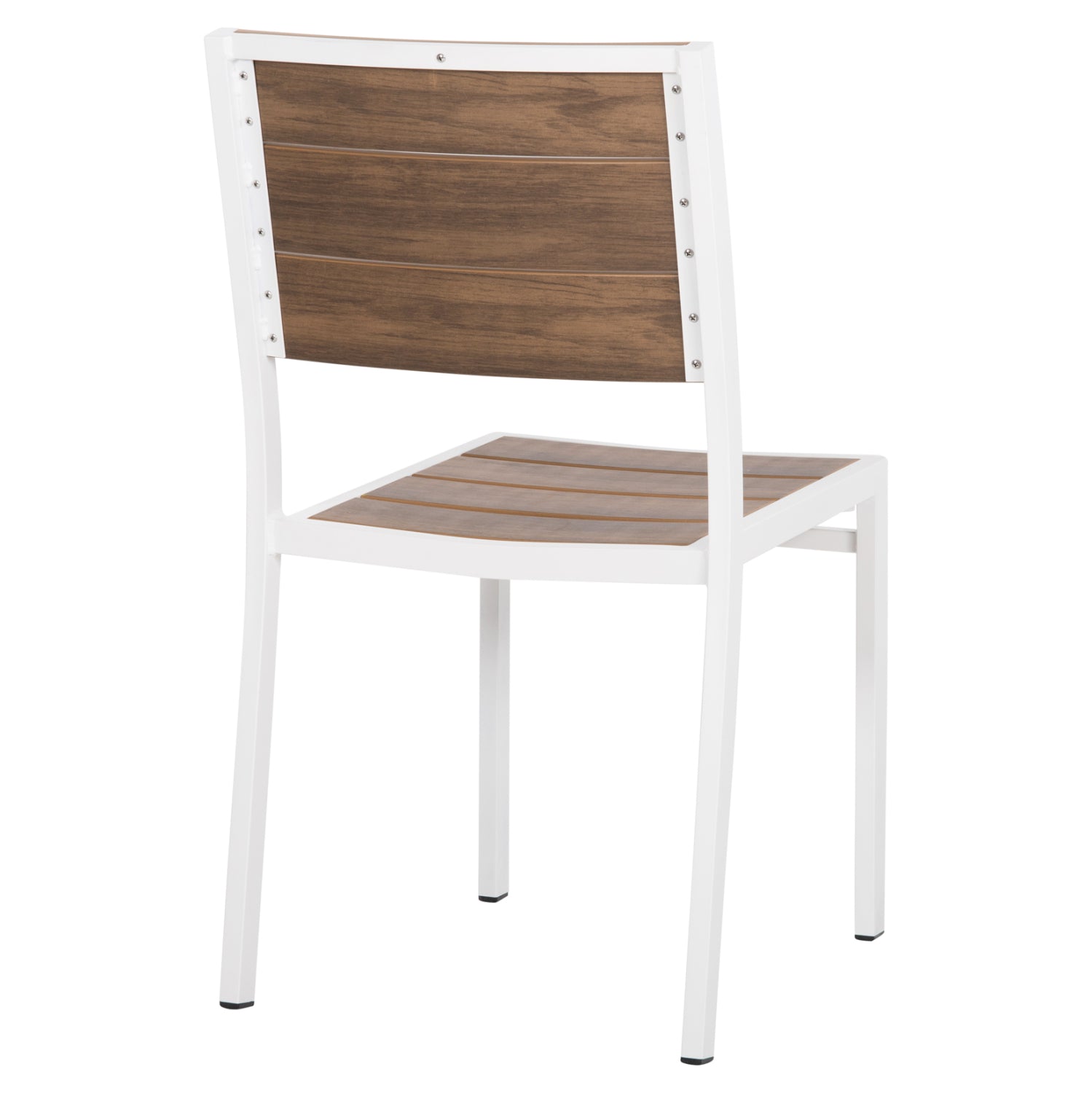 Алуминиев стол  SAGA  бял  46x52x86см.