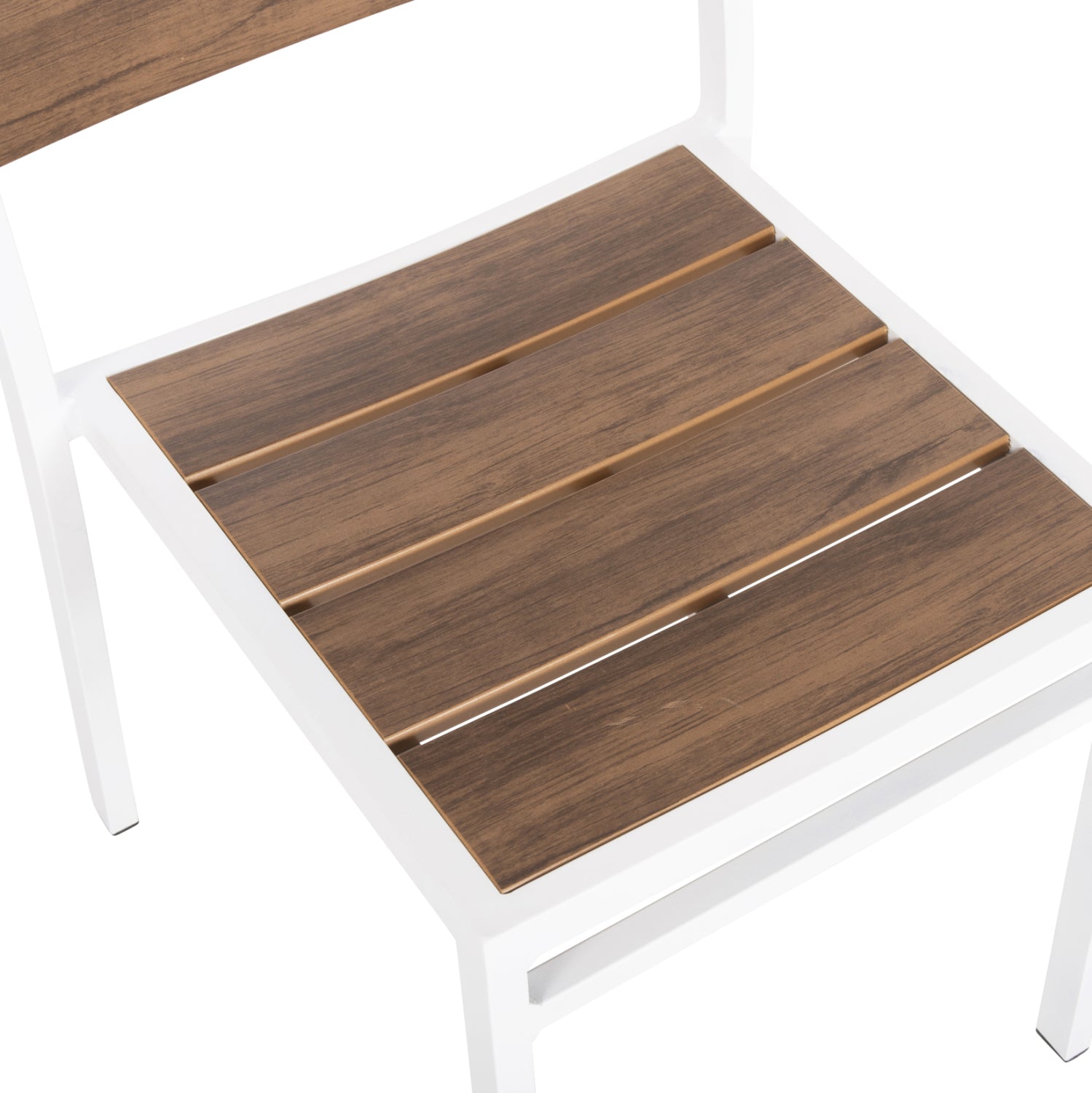 Алуминиев стол  SAGA  бял  46x52x86см.