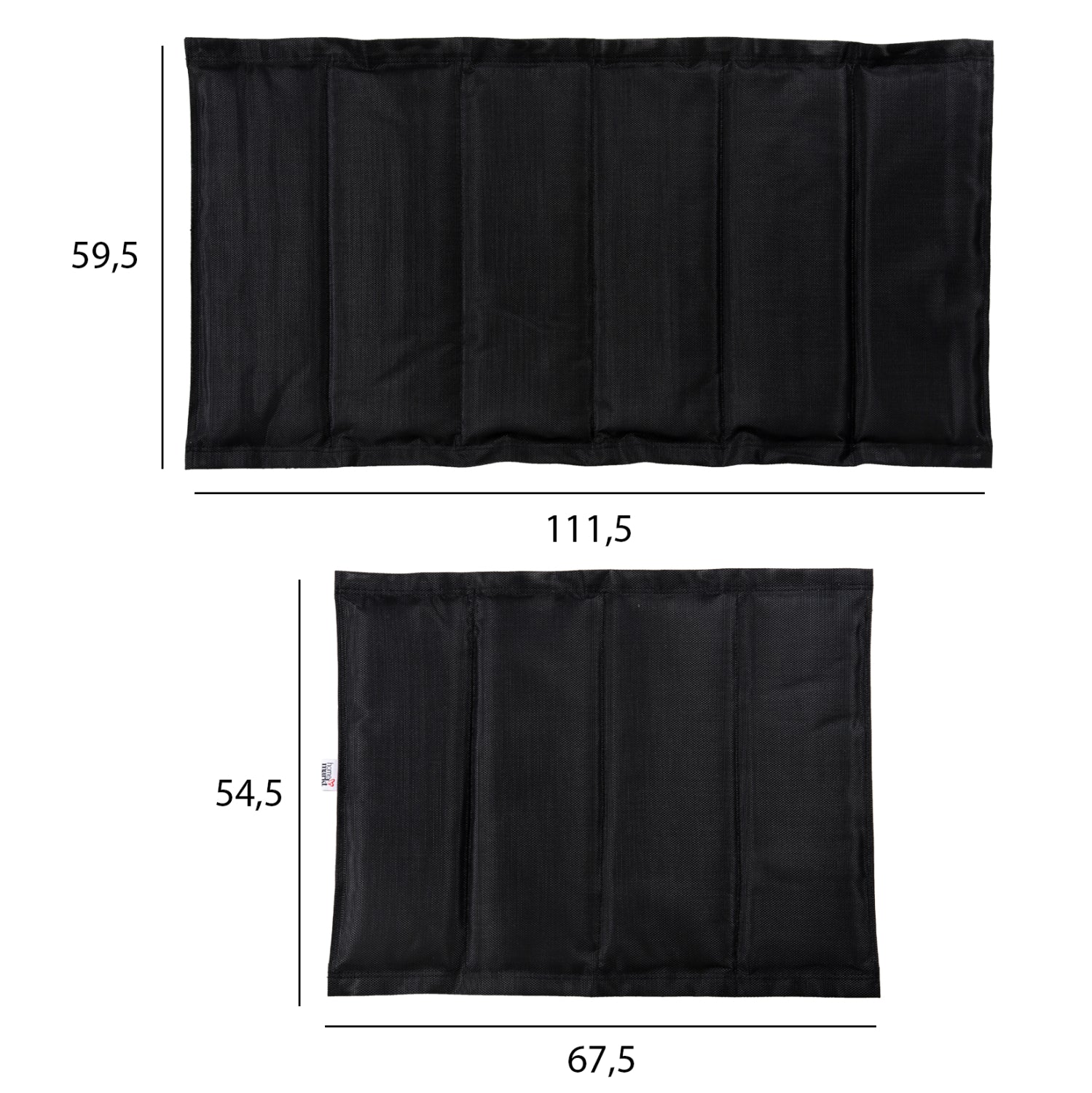 Резервен плат за шезлонг Грета черен цвят