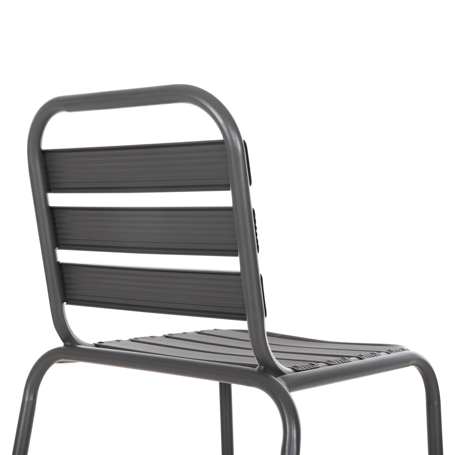 Бар стол LAURA средна височина сив цвят 58,5x58x104