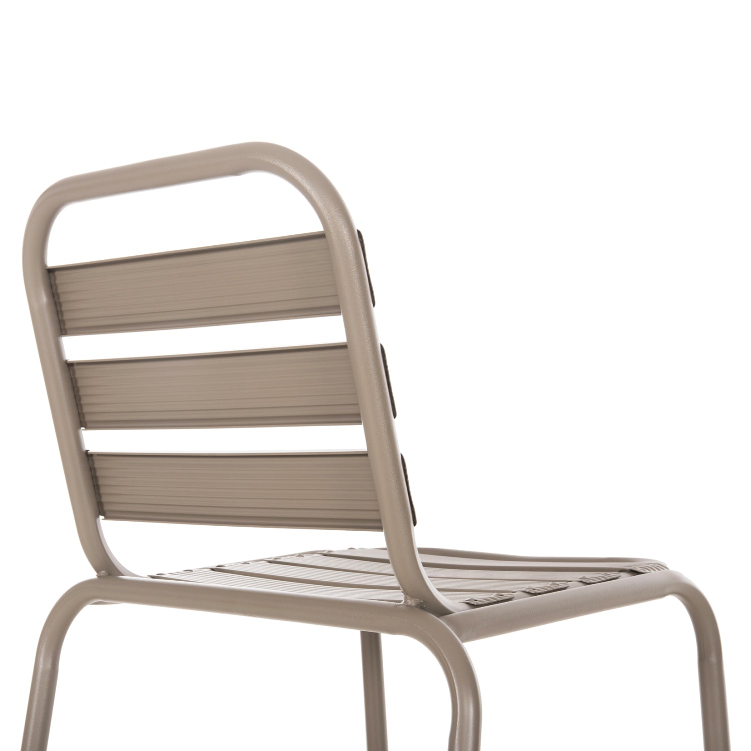 Бар стол LAURA средна височина цвят шампанско 58,5x58x104