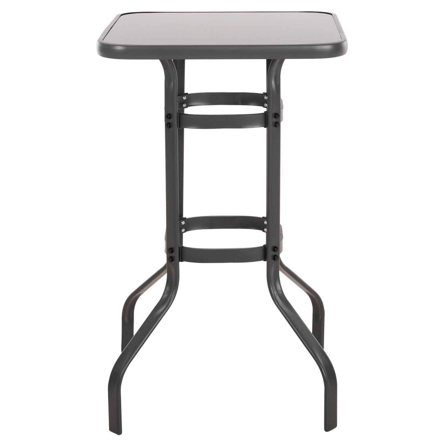 Бар маса FIGGY сив цвят 60x60x100см