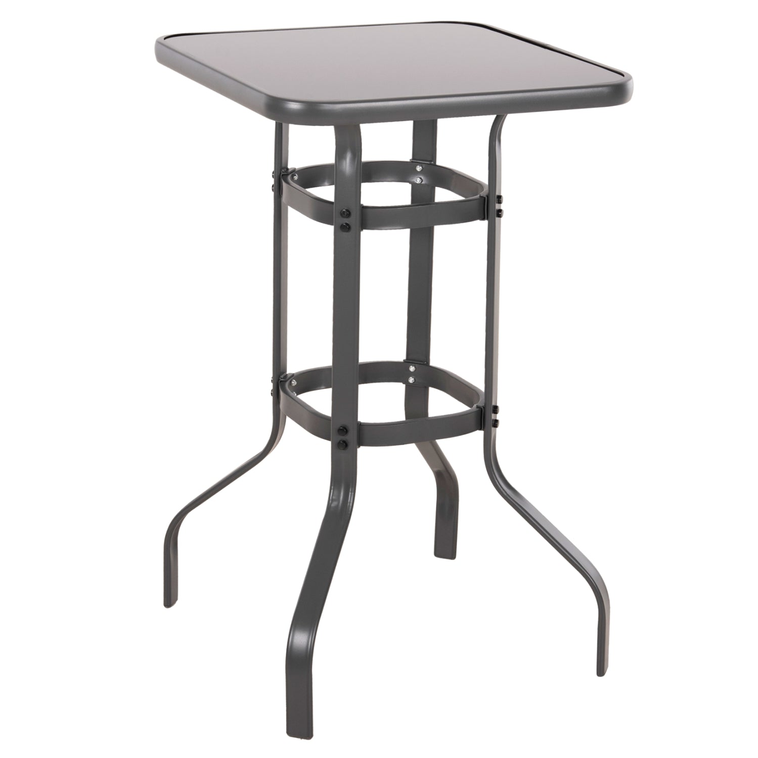 Бар маса FIGGY сив цвят 60x60x100см