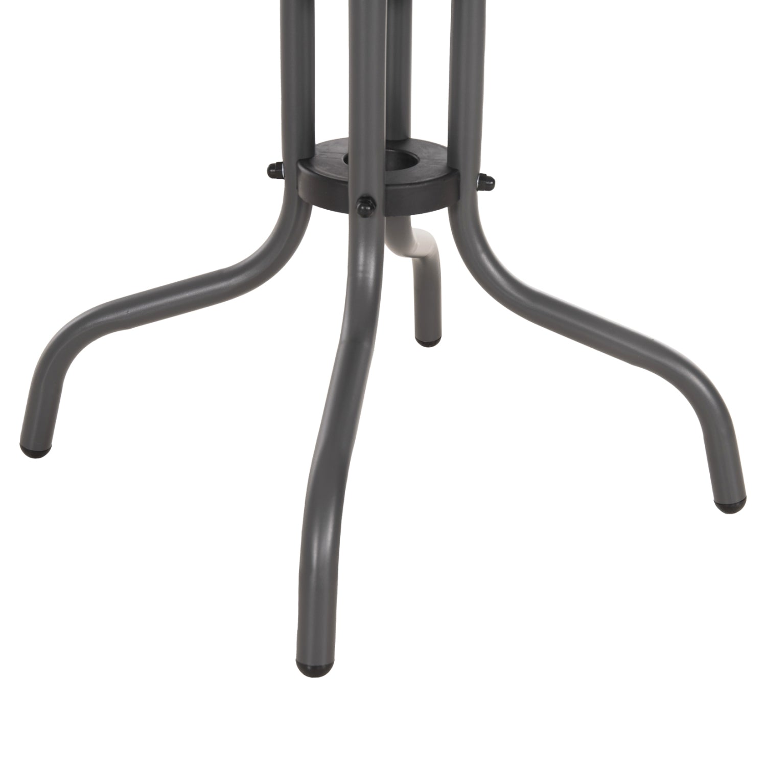 Странична маса Figoметал сиво-стъклена повърхност 45x45x51см