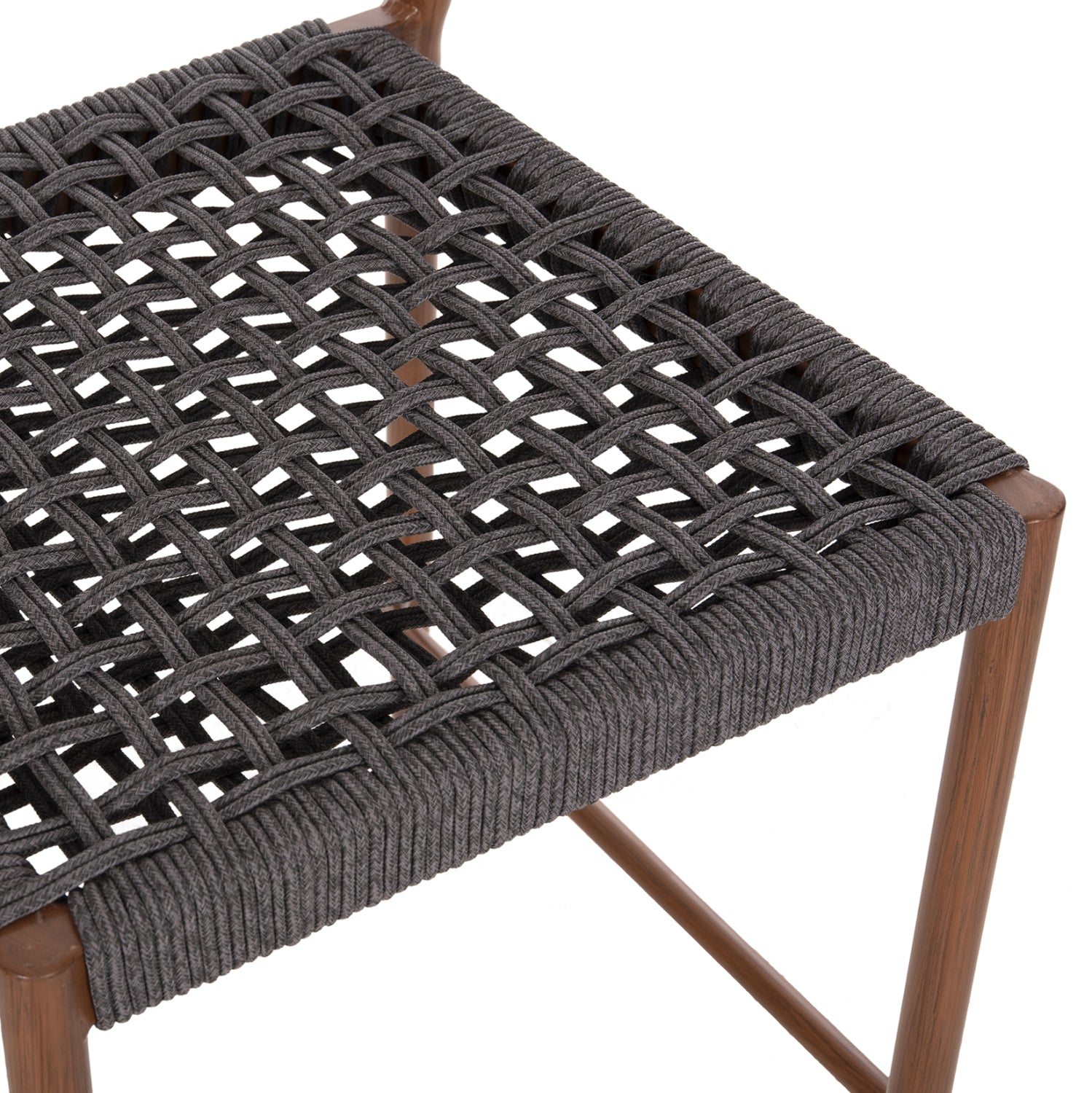 Бар стол EULO средна височина цвят орех-сив  60x60x99