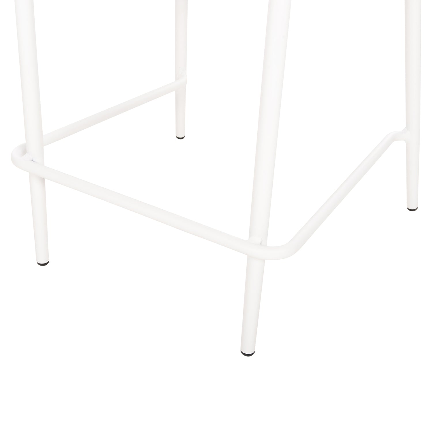 Бар стол EULO средна височина цвят бял-бежов 60x60x99