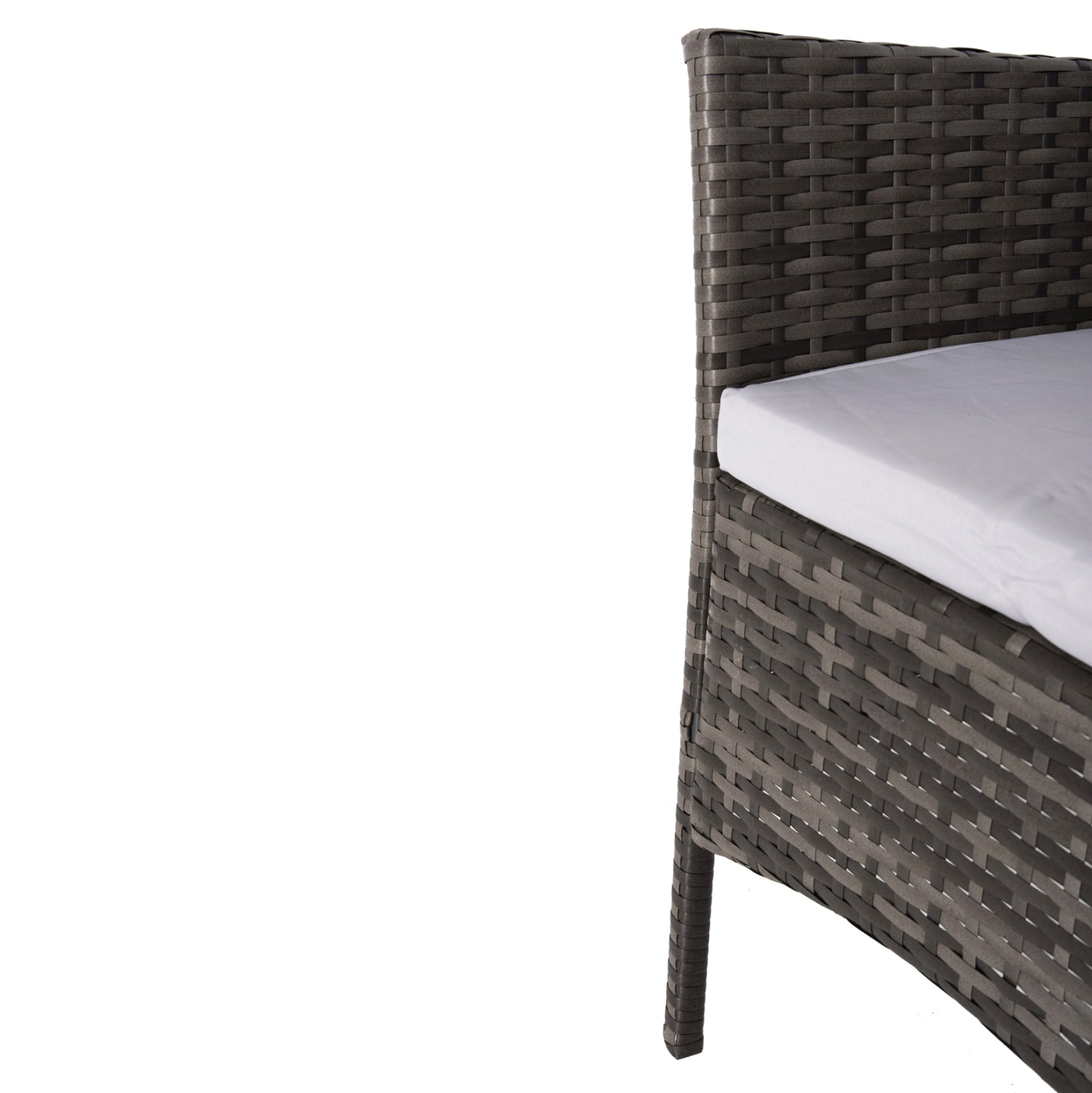 Градински комплект  Стасия от 4бр.цвят сив-бежов с диван, 2 кресла и маса75.5x37.5x38.5