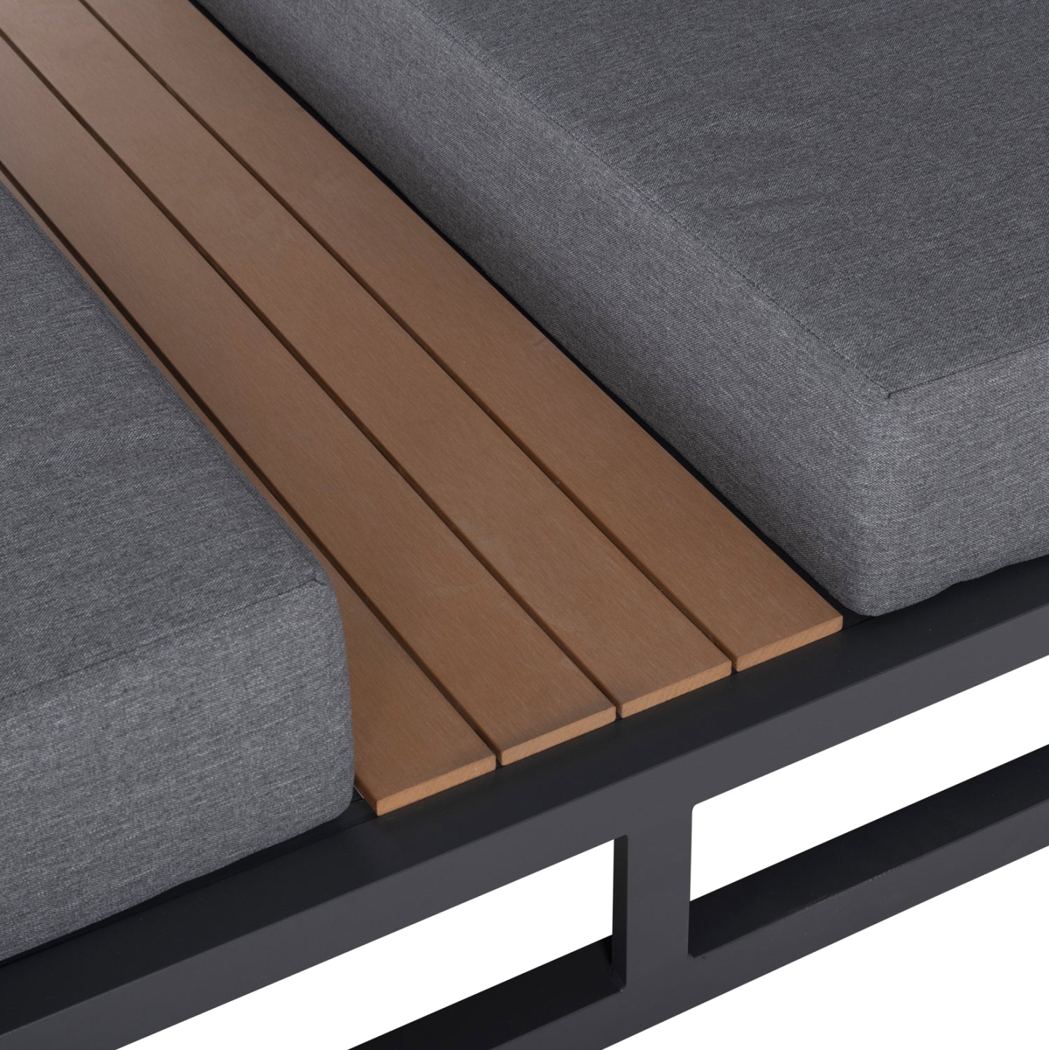 ДВОЕН АЛУМИНИЕВ ПЛАЖЕН ШЕЗЛОГ СЪС СЕННИК CUBE GALLANT GREY 2x2x2m