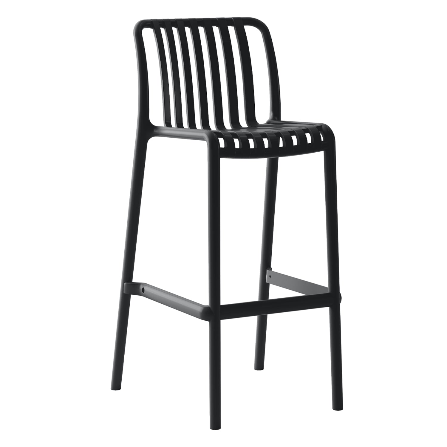 Бар стол Сonvee  полипропилен цвят черен, 38.5x49.5x102см