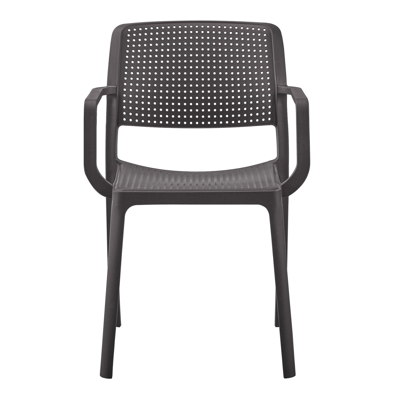 Градински стол COMFEE КГ6102.09 кафяв полипропилен 54x57x83см.