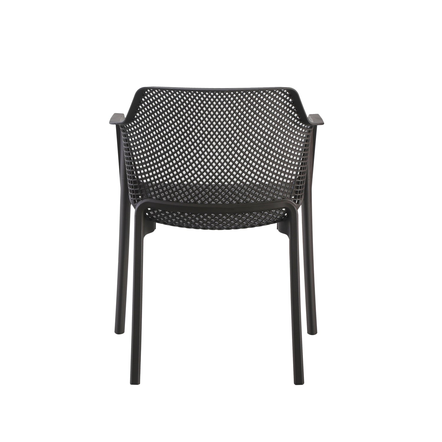 Градински стол Сара полипропилен кафяв 59x46x79см