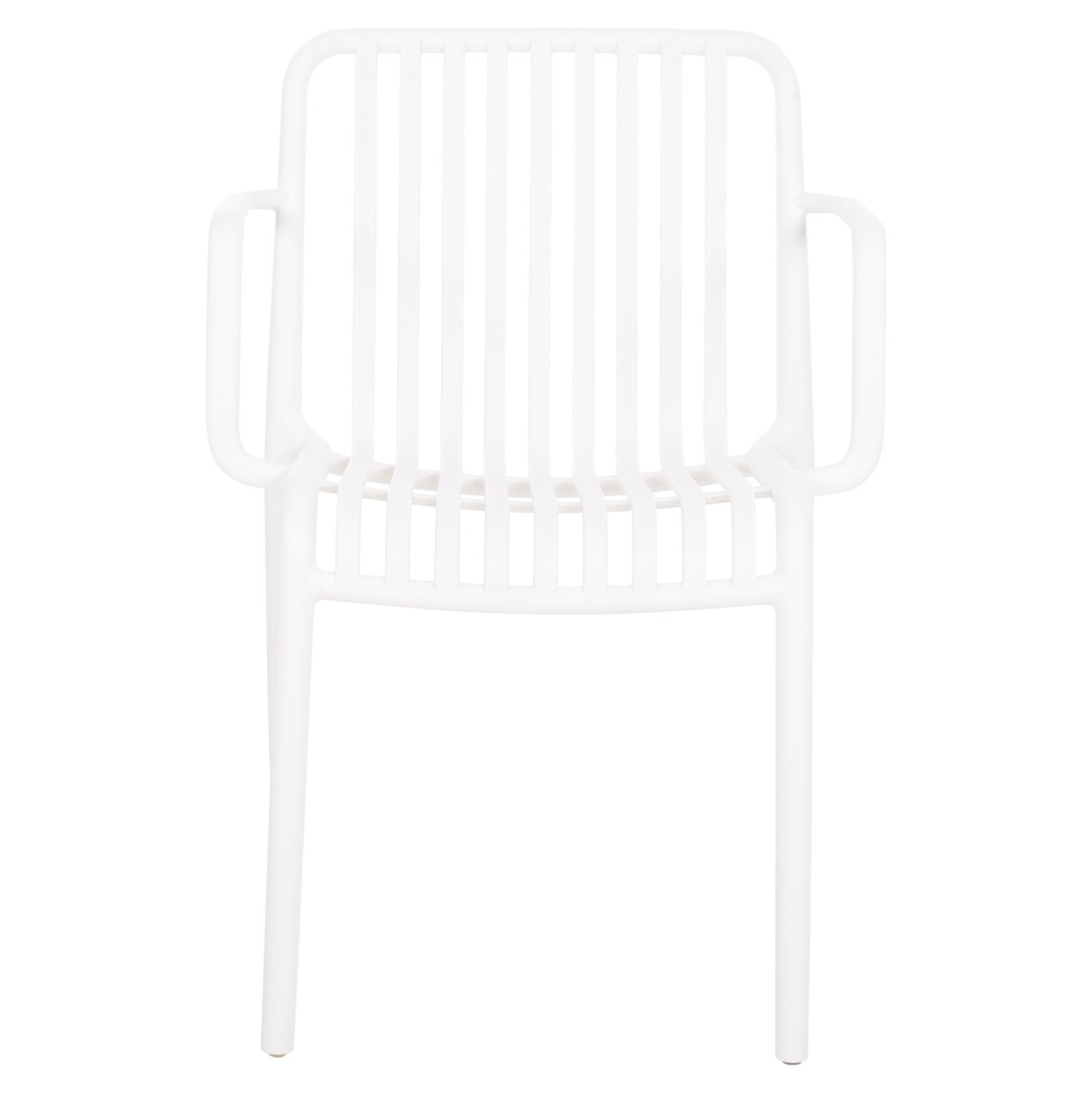 Кресло KONVEE  с подлакътник  бял цвят  55x56x79