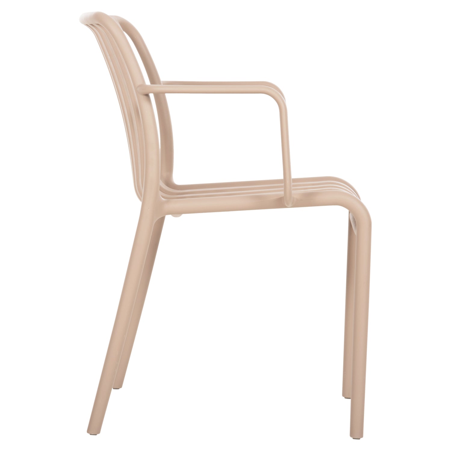 Кресло Конви с подлакътник цвят капучино  55x56x79