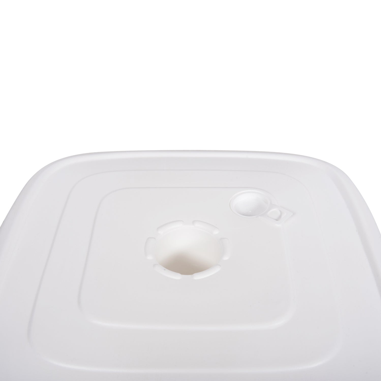 Пластмасова основа за чадър с колела / бяла - 33/50 мм стойка 46.5x23.5