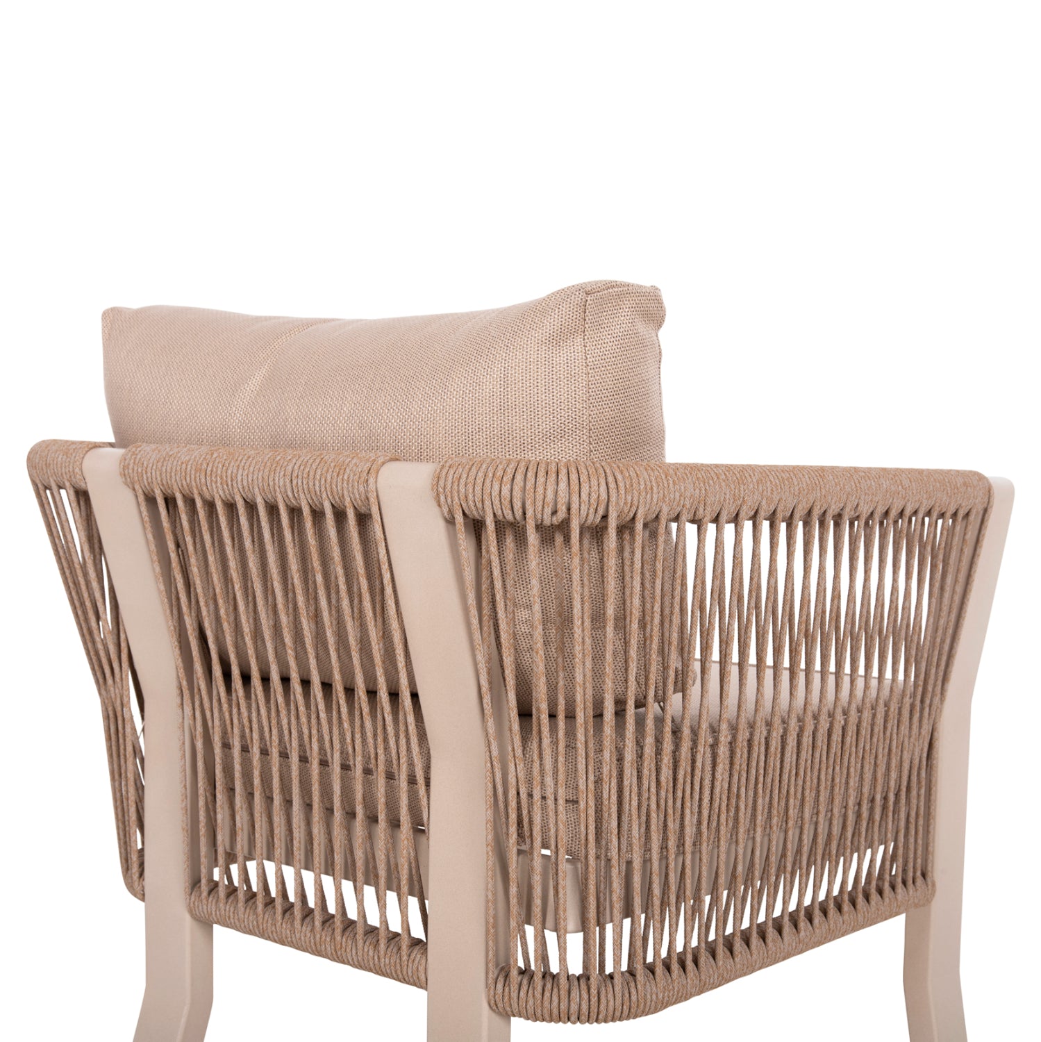 Комплект Дрийм цвят бежов-капучино с маса 201x101x79