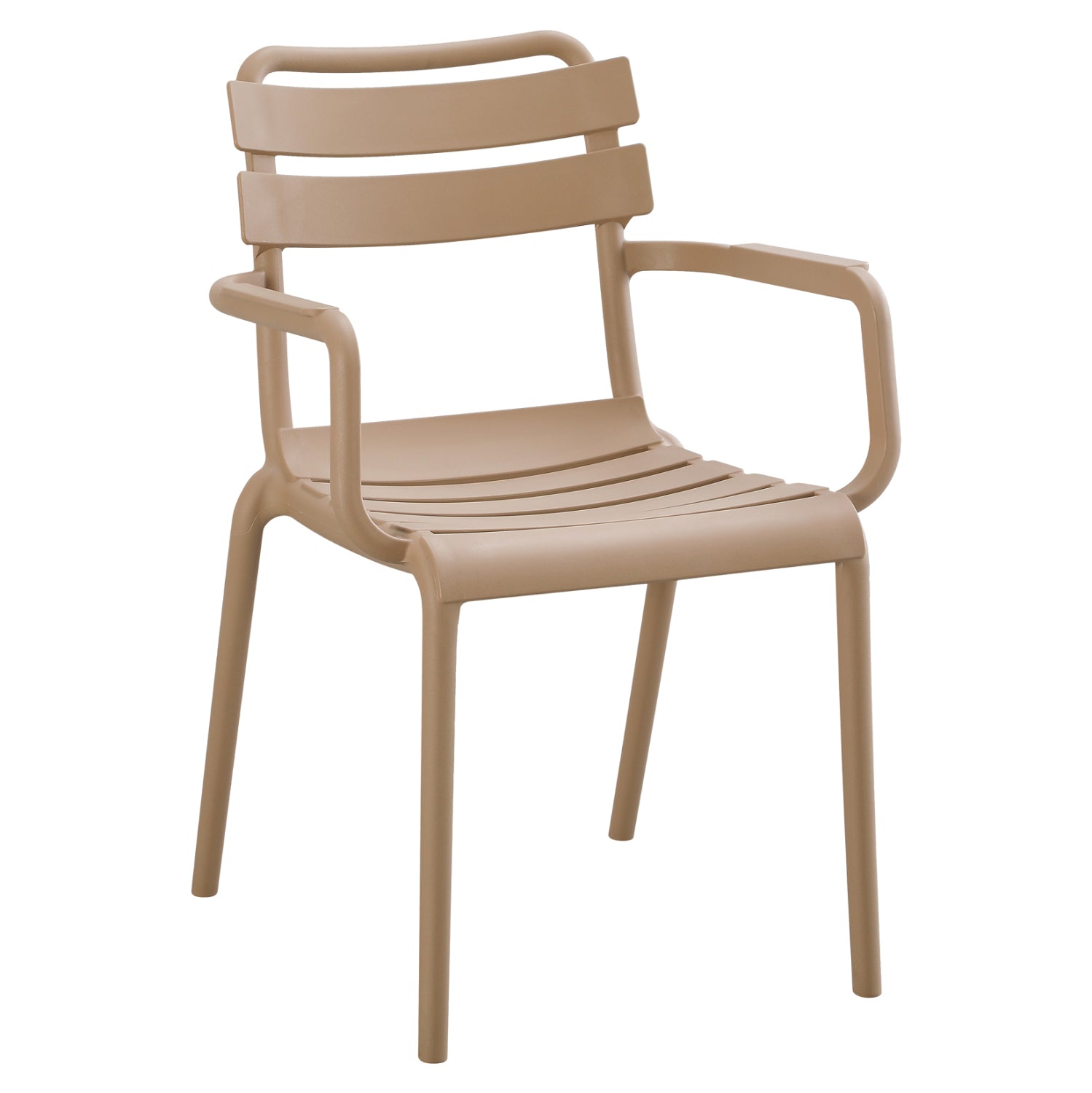 Градински стол PHILLY  бежов цвят полипропилен  56x58x82