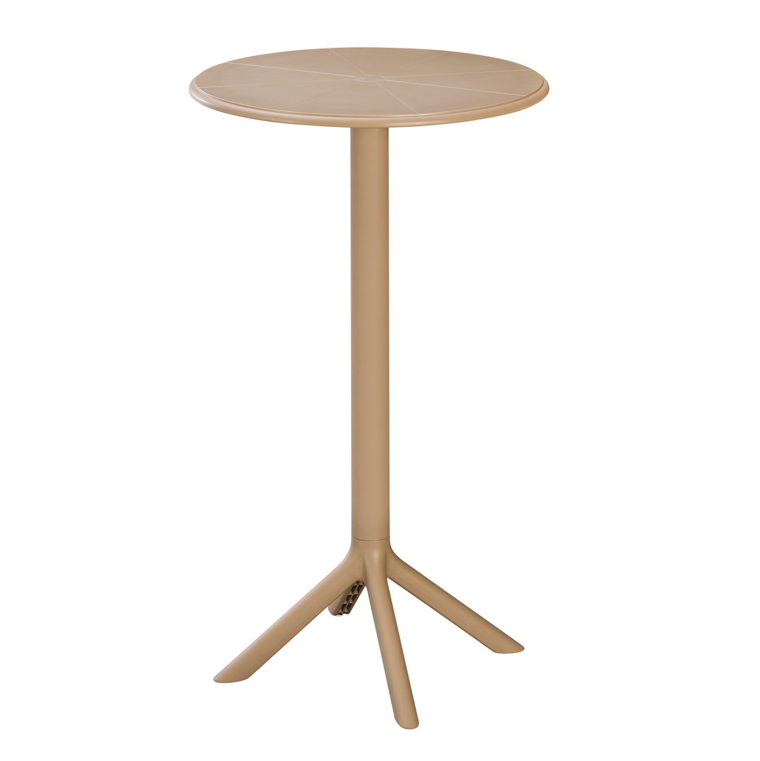 Бар маса Тери цвят капучино полипропилен Φ61x107