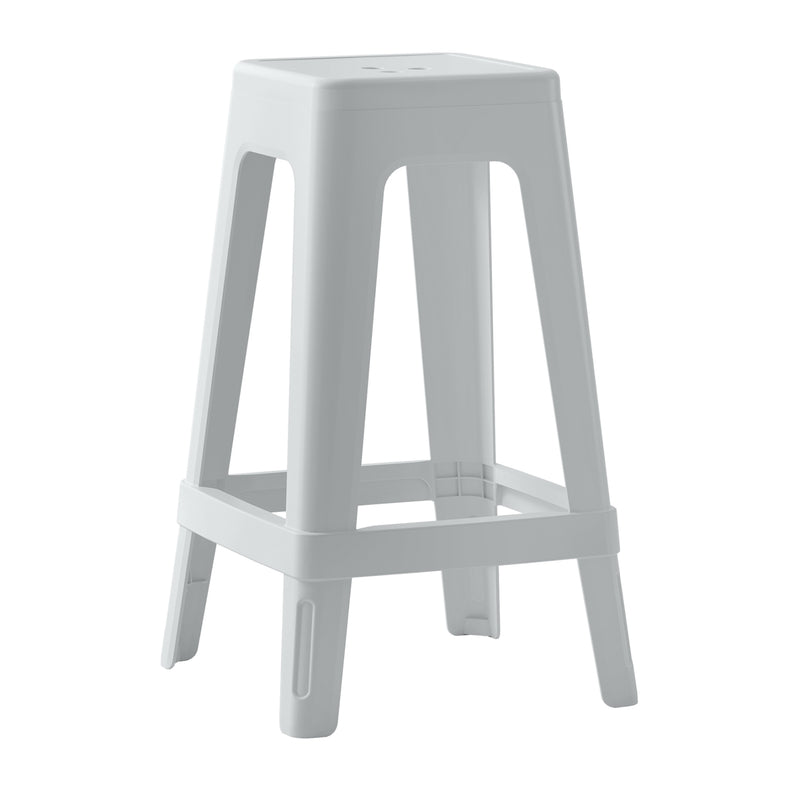 Бар стол  ZEB бял цвят полипропилен 35x35x65