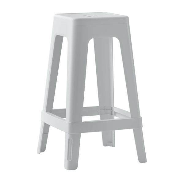 Бар стол  ZEB бял цвят полипропилен 35x35x65