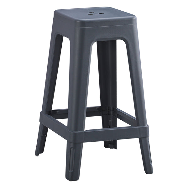 Бар стол  ZEB сив цвят полипропилен 35x35x65