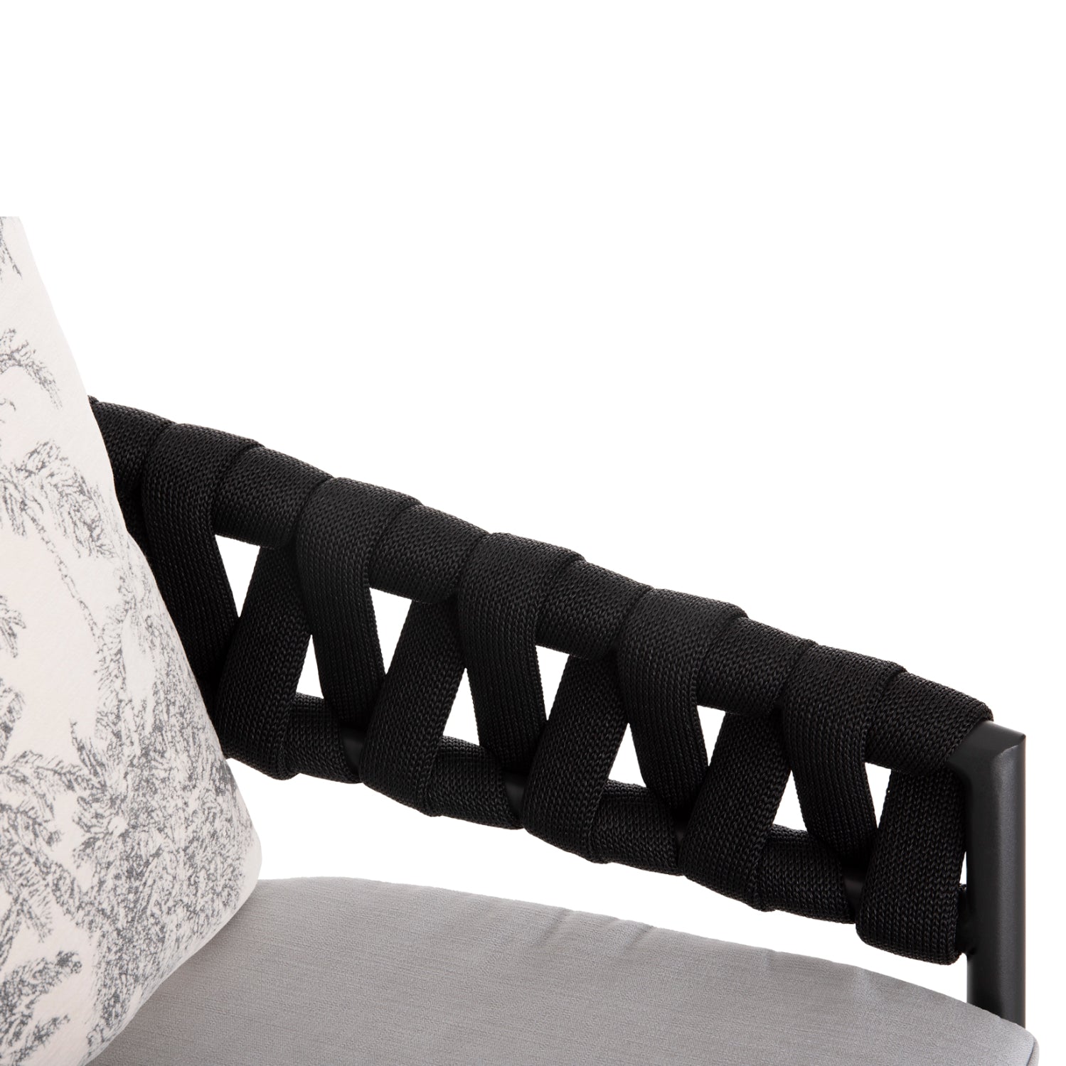 Бар стол CAMDEN цвят черен-екрю 56x60x108