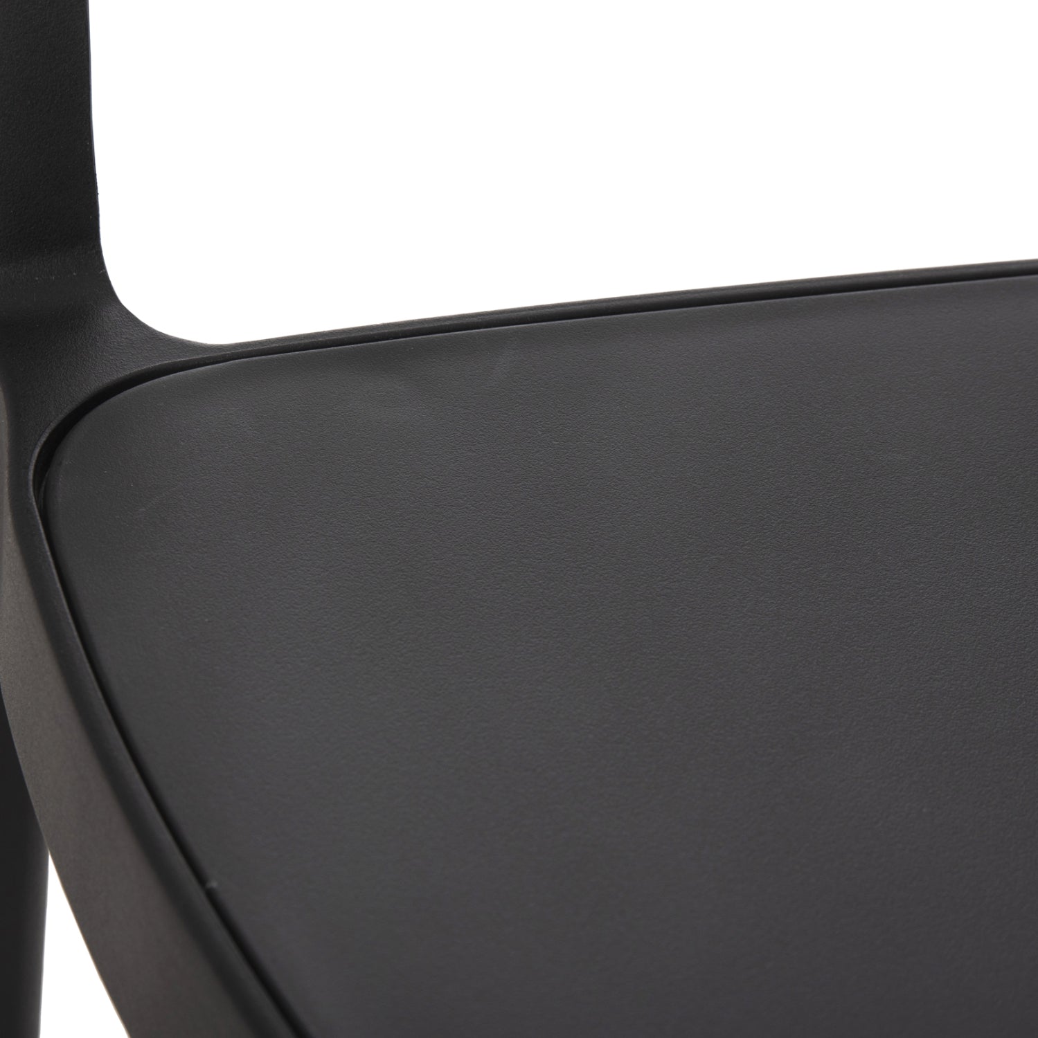 Градински стол  EVA полипропилен черен с бежово въже 56.5x53x80см.