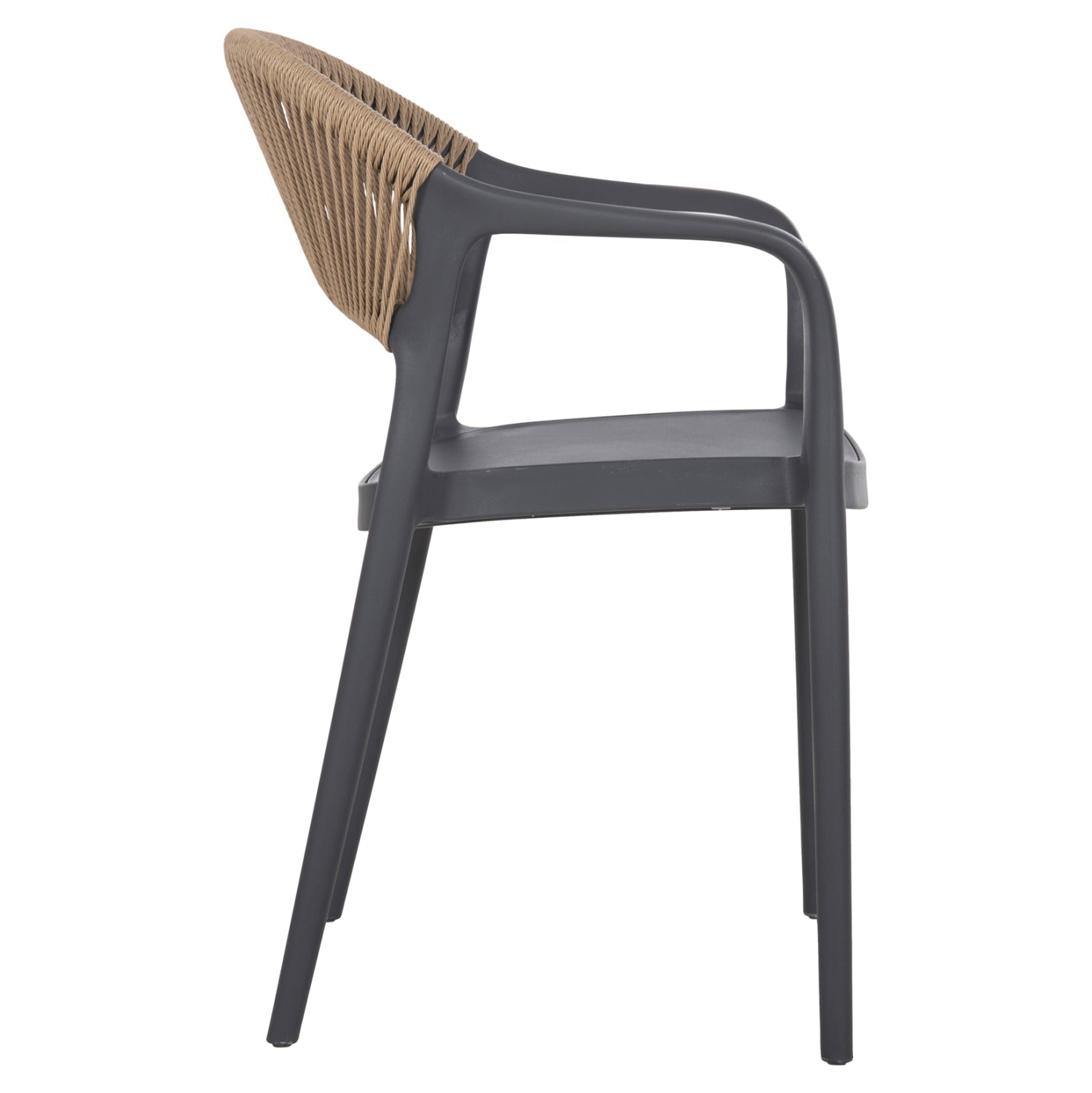 Сив фотогал от eva полипропилен с бежово въже 56.5x53x80см.