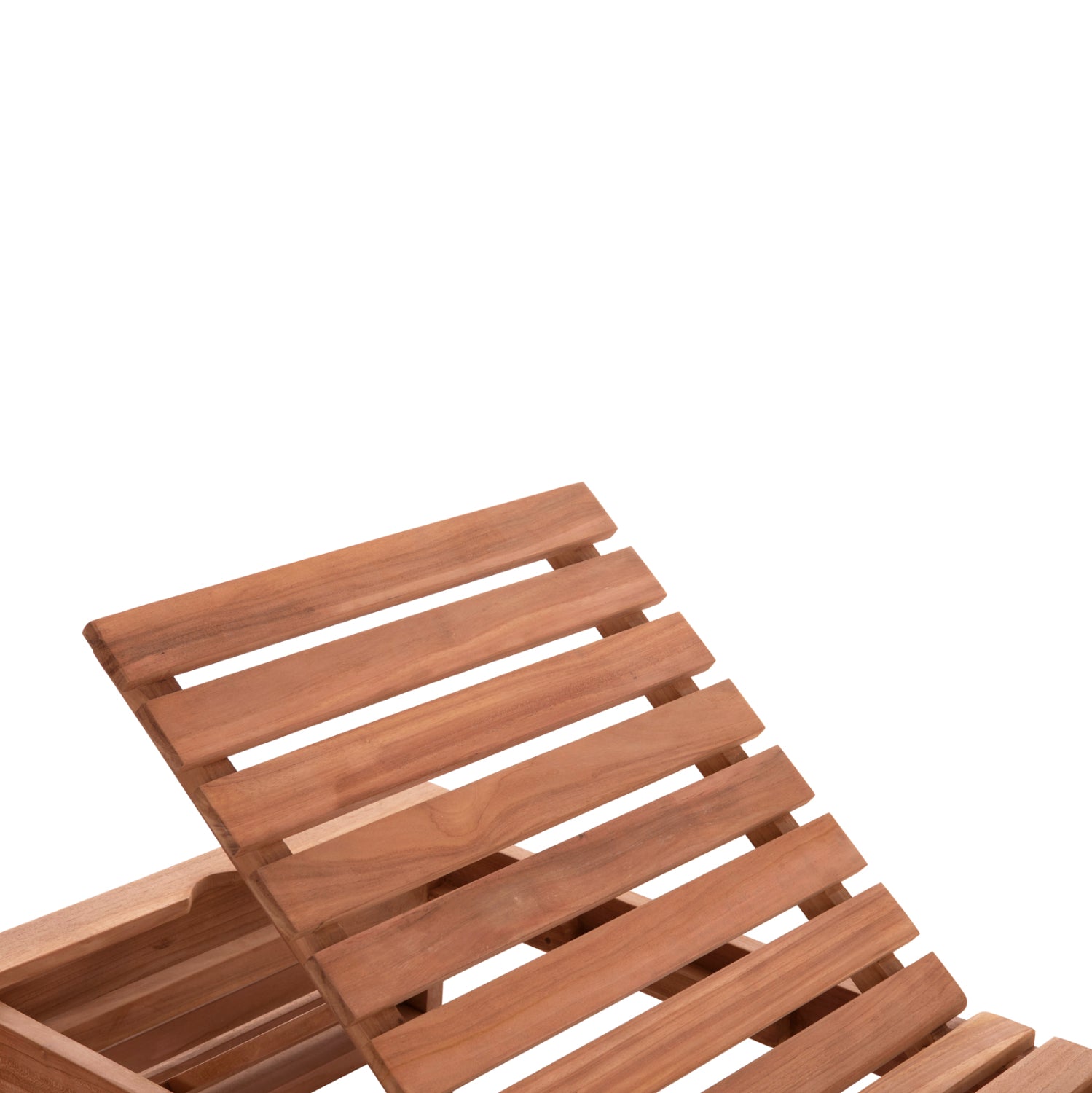Шезлонг Жизел без възглавници от натурално тиково дърво 200x71x30см