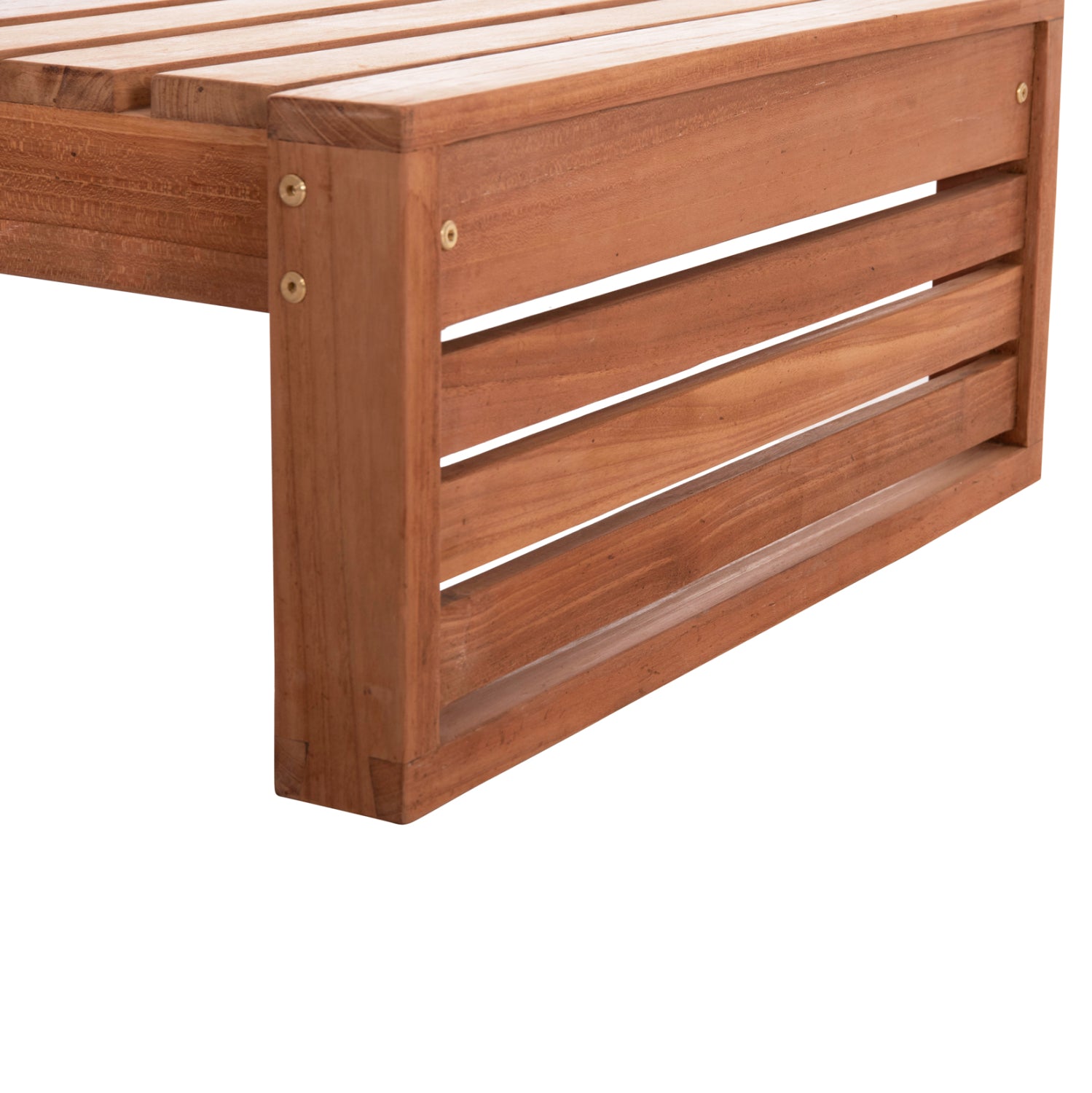 Шезлонг Жизел без възглавници от натурално тиково дърво 200x71x30см