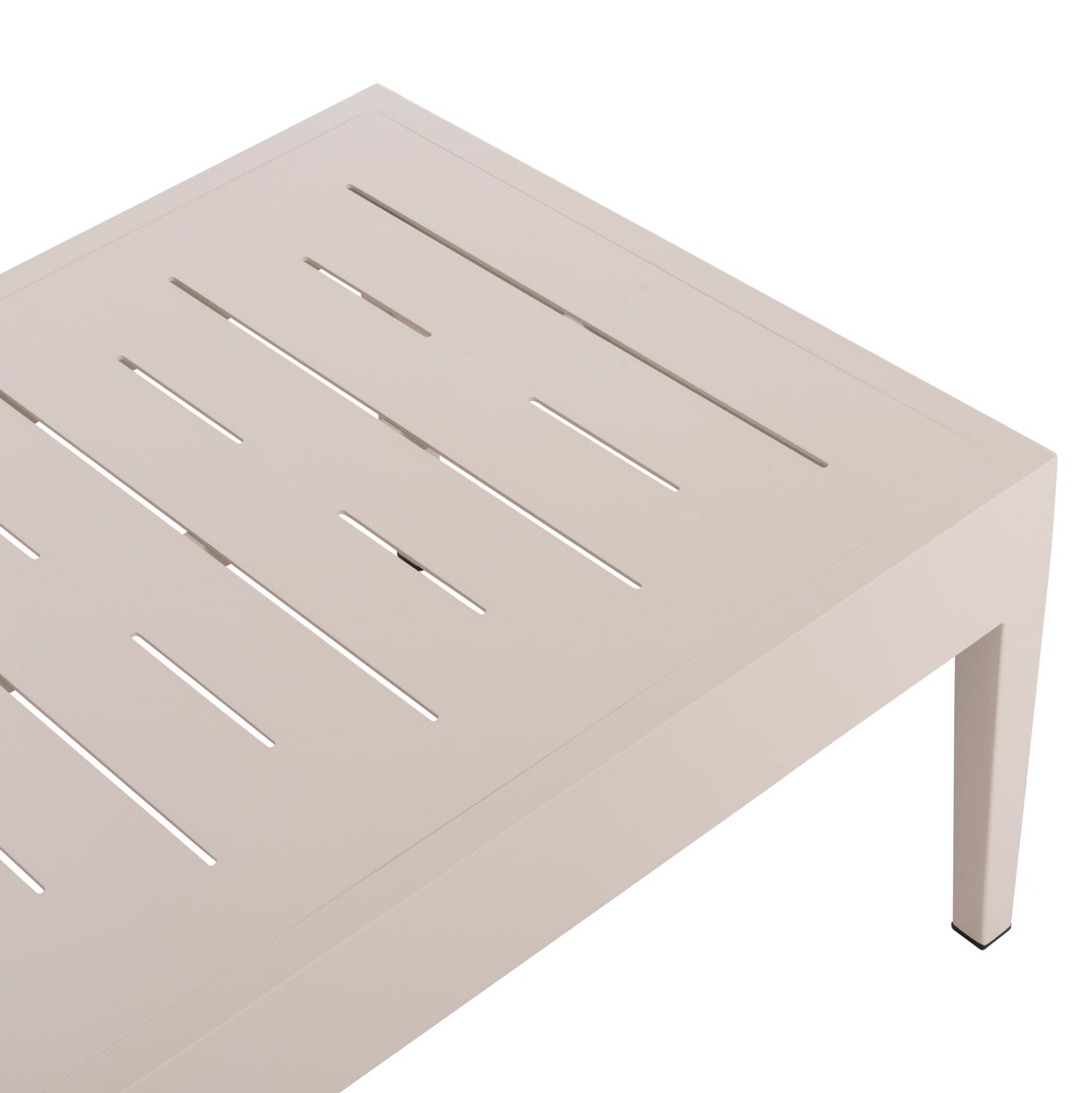 Комплект градински Лари алуминий бежов цвят с маса 125x65x40,5