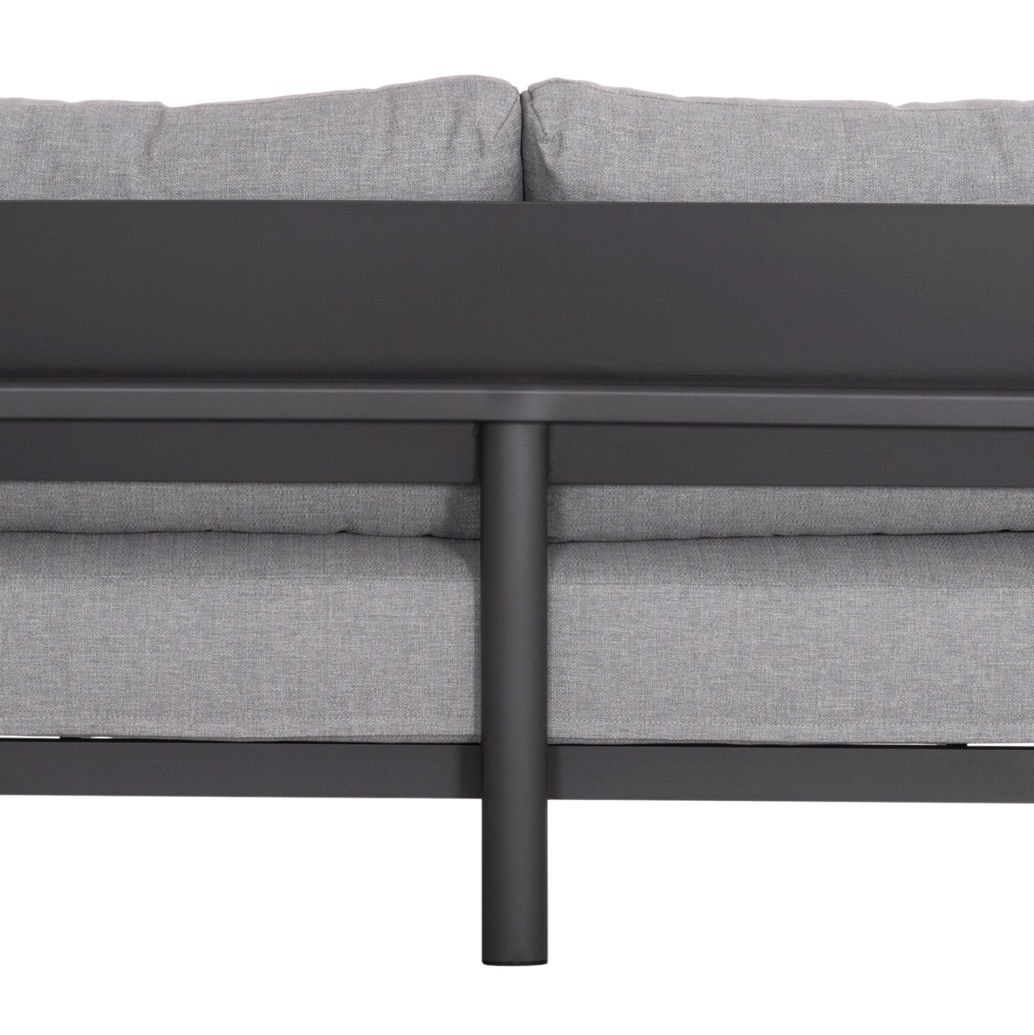 Комплект градински Лара цвят антрацит-натурал с маса 120x60-69x34