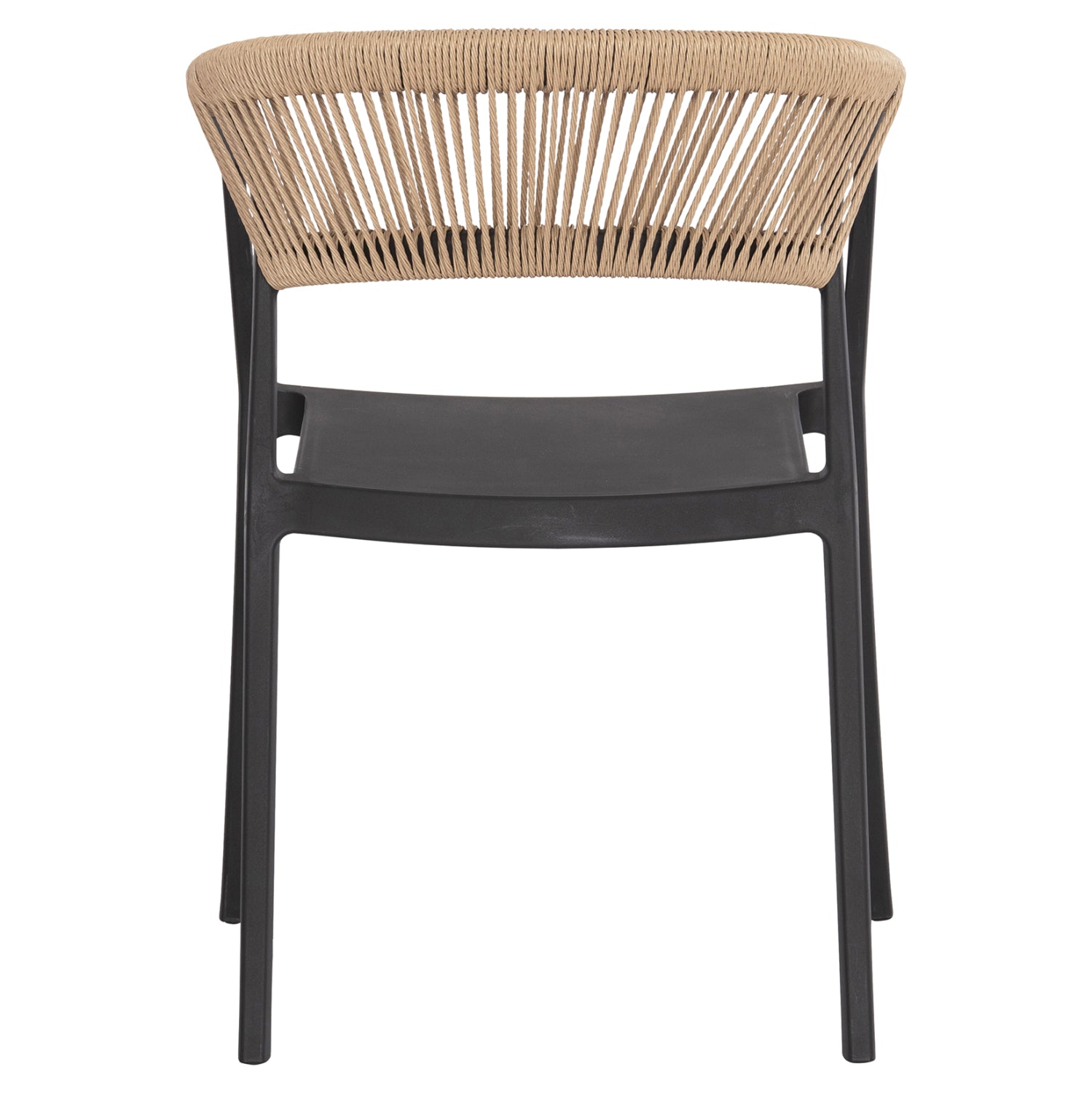 Кресло Боги цвят черен-бежов 55x53.5x74