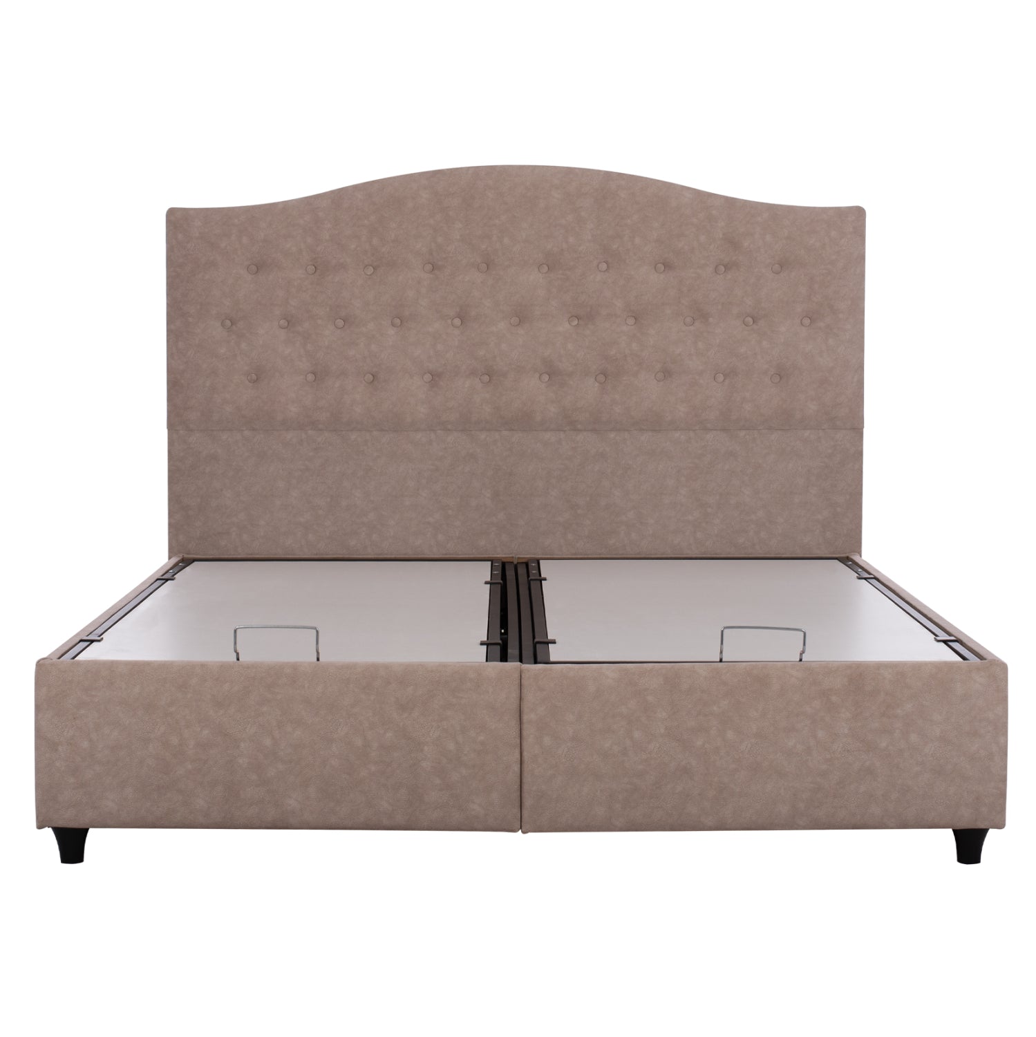 Легло малена с място за съхранение бежов нубук плата за матрак 160x200 см