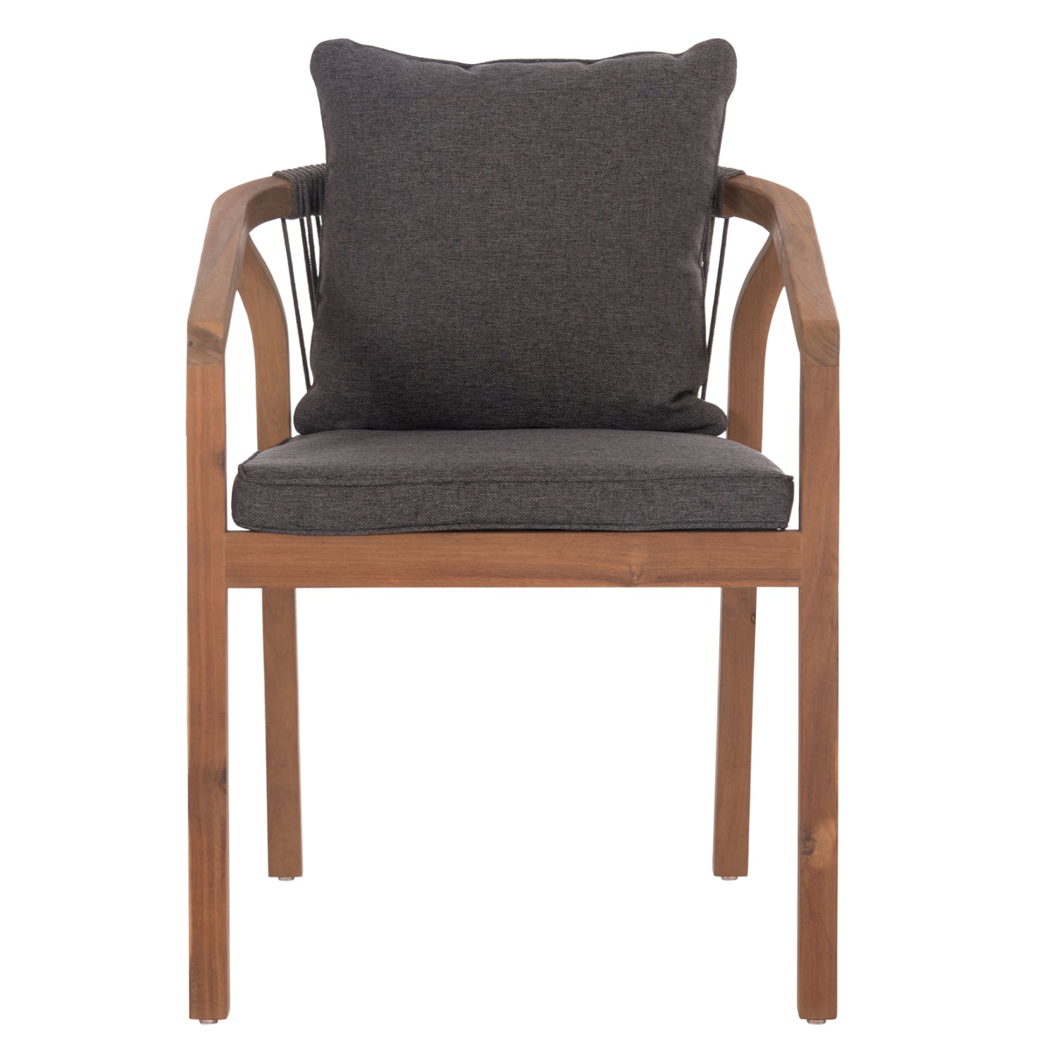 Стол CONTREL цвят натурал-сив 61x58x75см