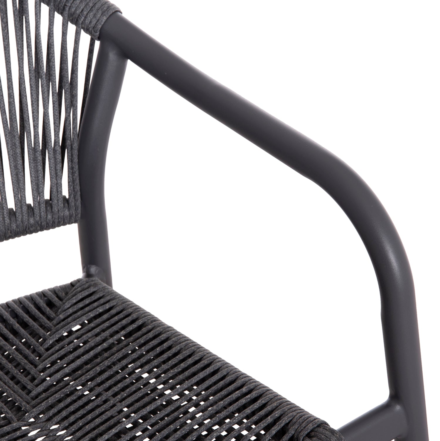 Кресло Луси тъмно сив цвят  58x56x79