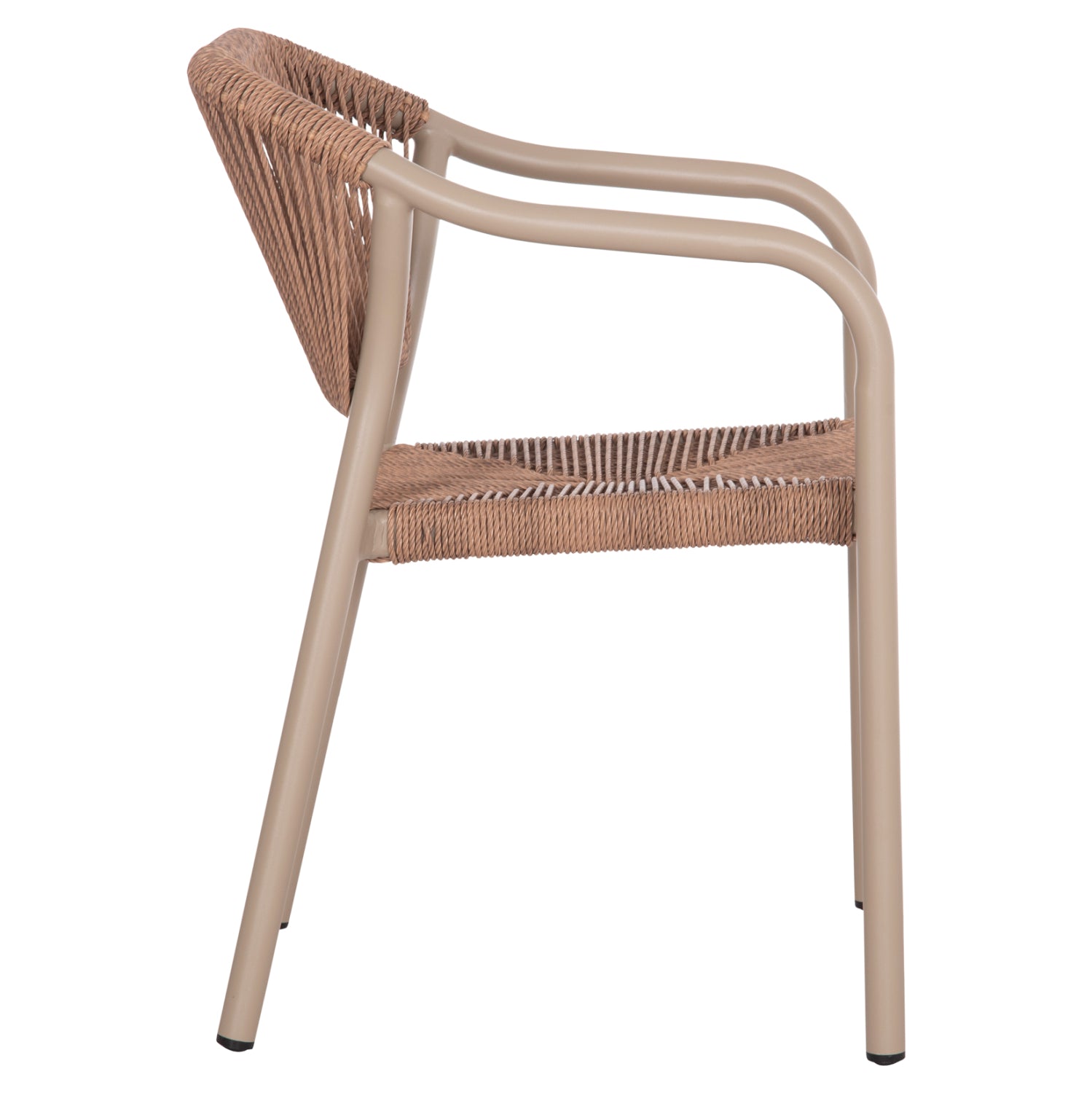 Кресло Луси мока цвят  58x56x79