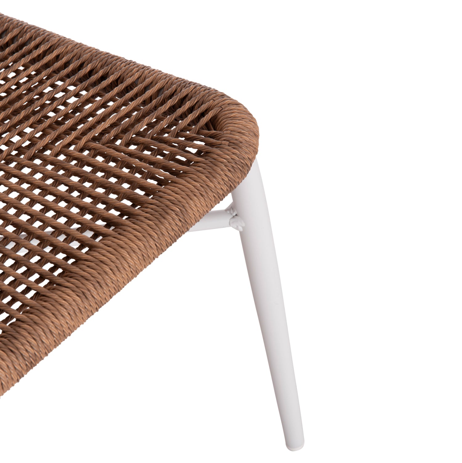 Стол LYNN цвят бял-натурал  57x61x79