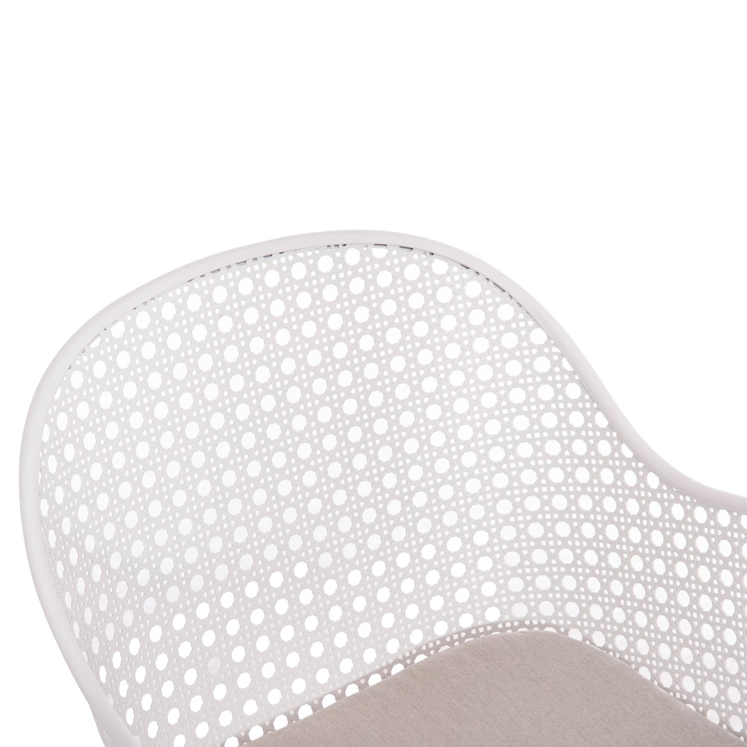 Кресло OREGO  цвят бял-светло сив  56x59x81