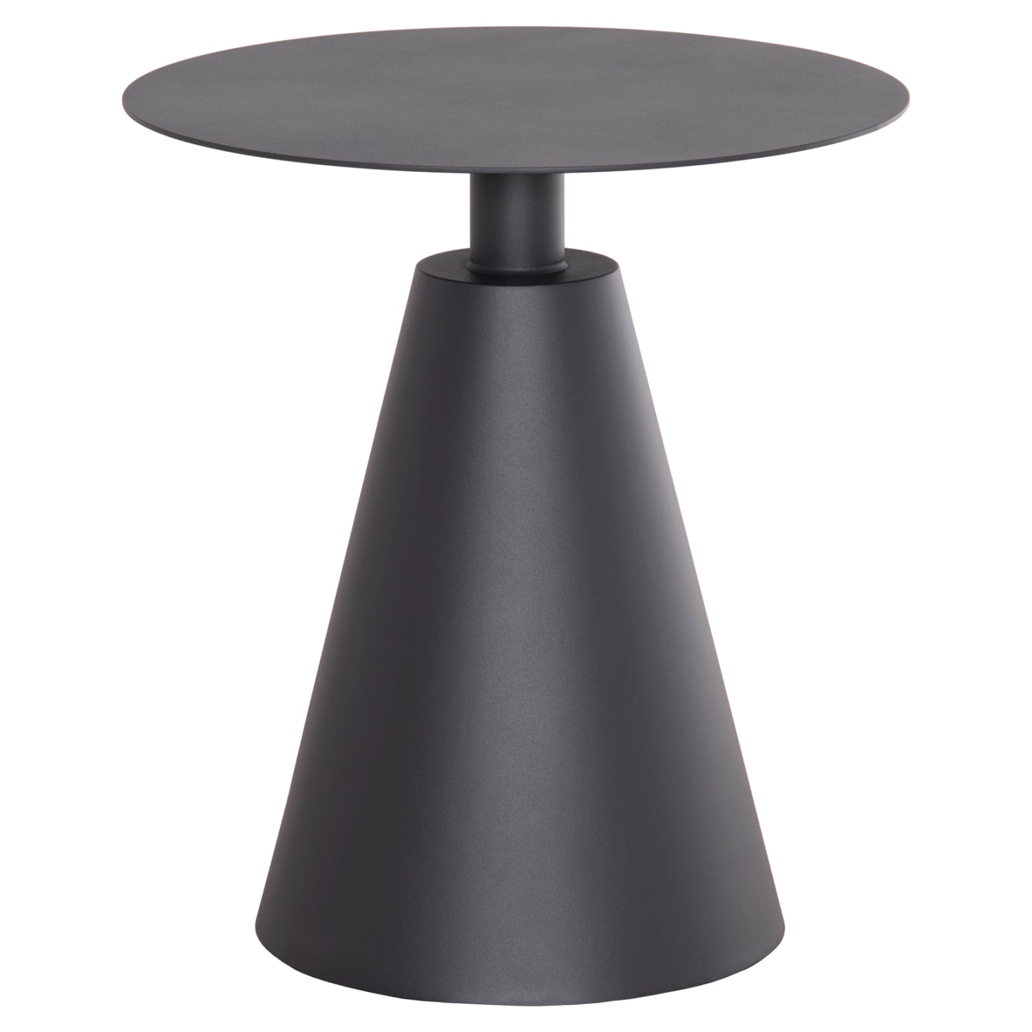 Помощна маса Сара тъмно сив цвят алуминий  Φ50x56