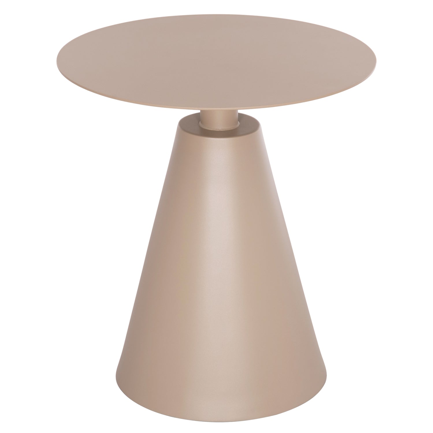 Помощна маса SARA алуминиева цвят капучино   Φ50x56