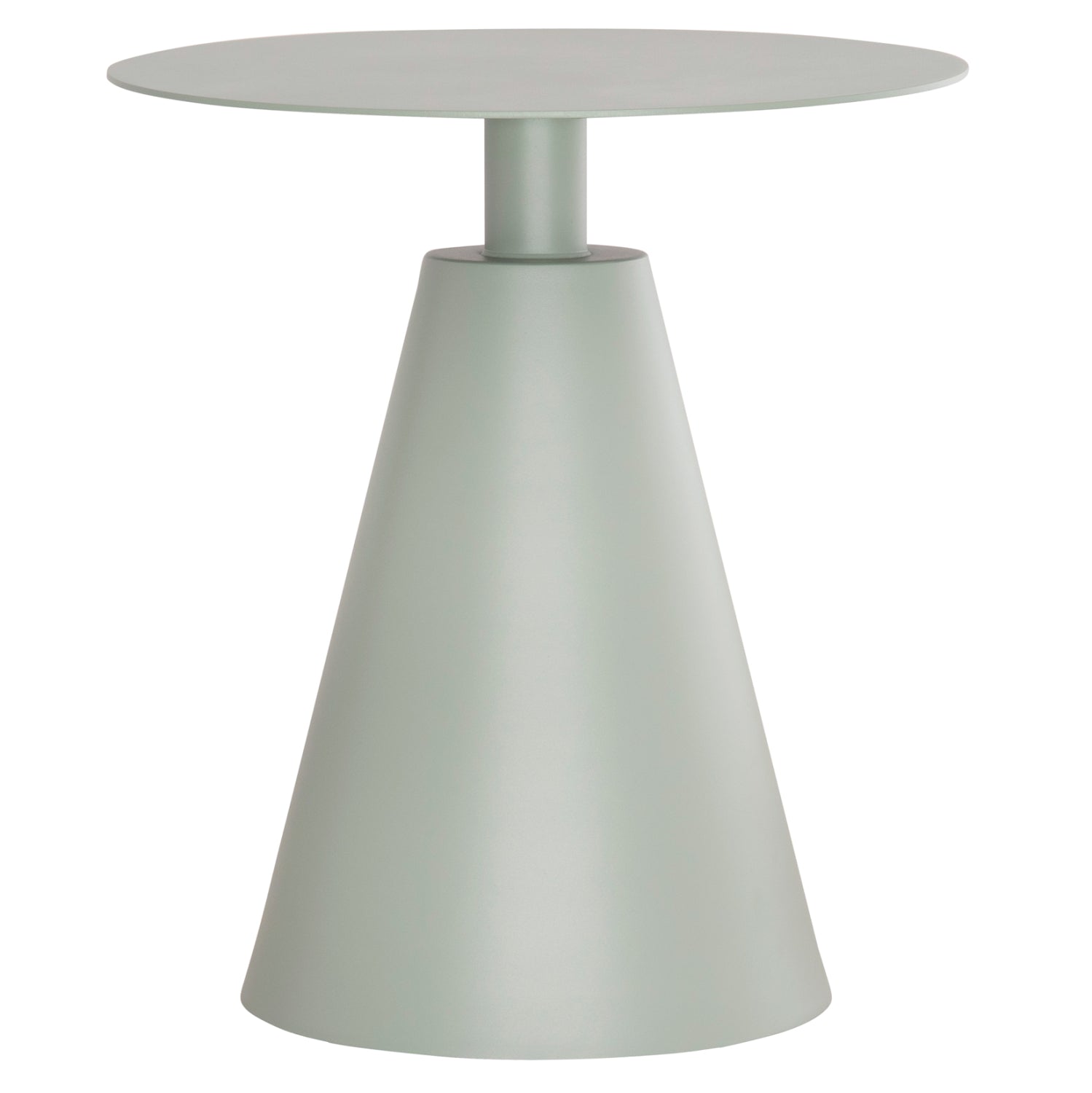 Помощна маса Сара цвят шам фъстък  Φ50x56 алуминиева