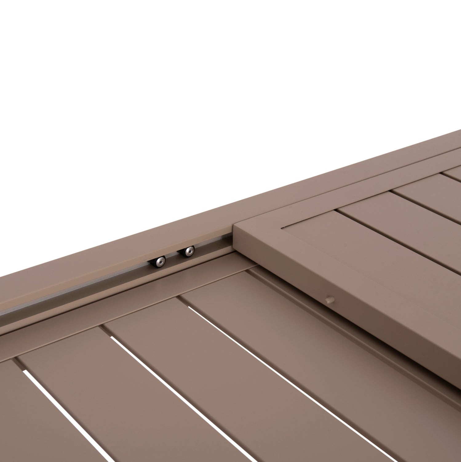 Разтегателна маса Krum алуминиев капучино 160-240x90x73hсм