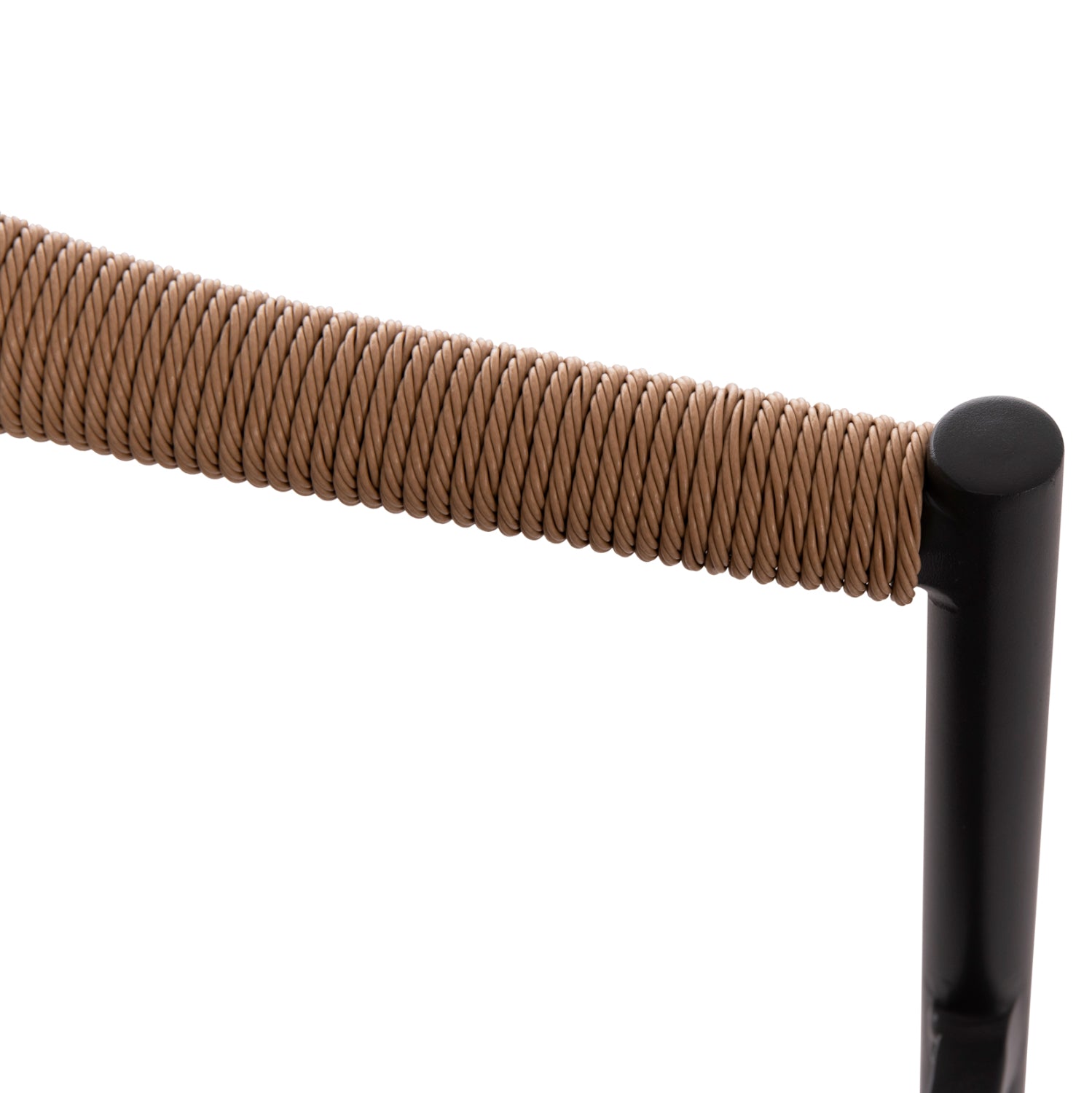 Фотьойл BERG  алуминий и текстил тъмносив  ратан 55x56x79см