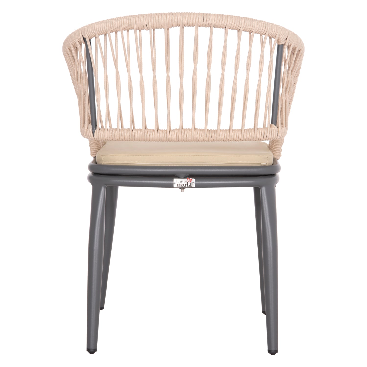 Кресло MAGNET цвят тъмно сив-кремав 59x61x81.5