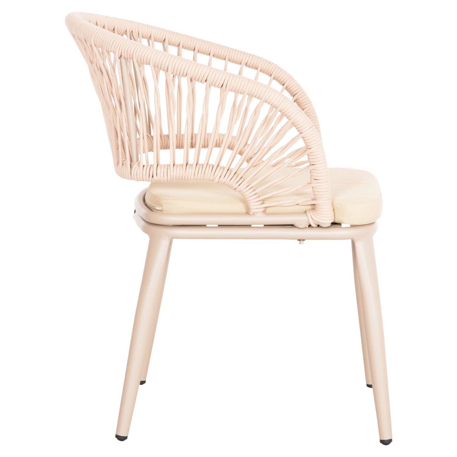 Кресло MAGNET цвят сив-капучино 59x61x81.5