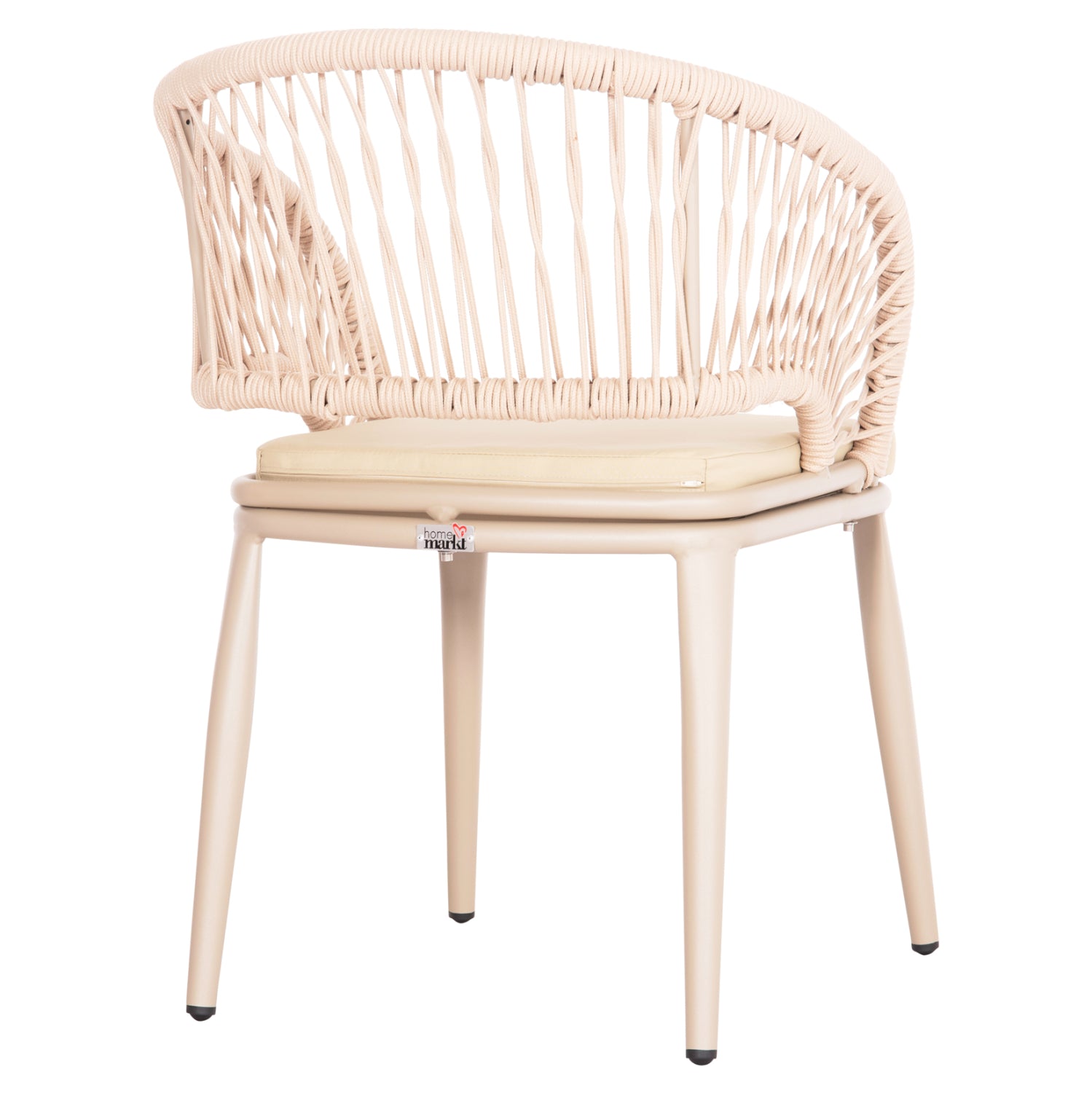 Кресло MAGNET цвят сив-капучино 59x61x81.5