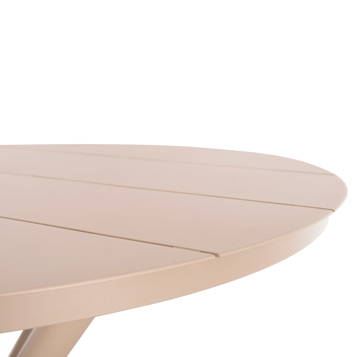 Маса HIGER алуминиева цвят капучино   Φ90x74